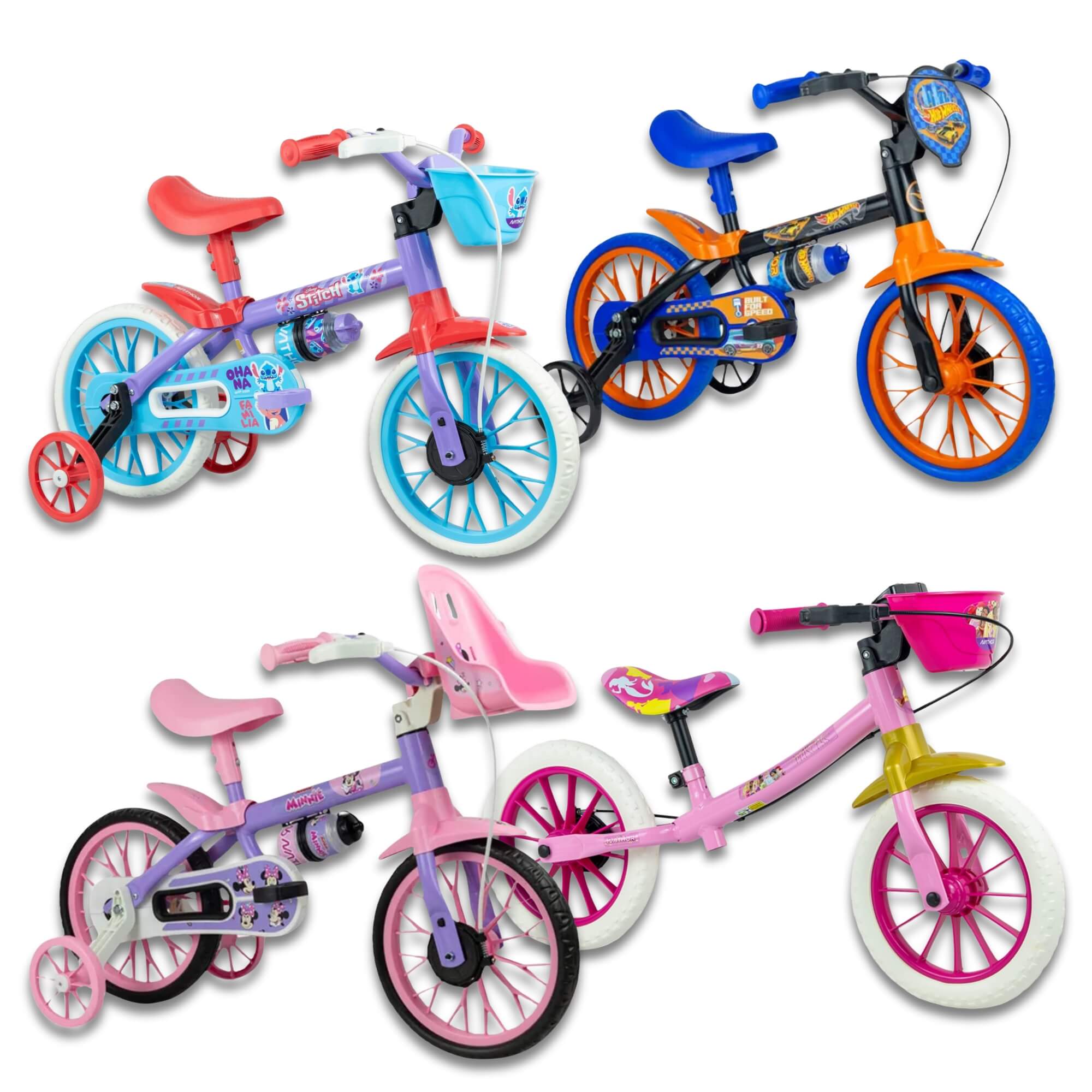 VAR Bicicleta Infantil Aro 12" Nathor (Escolha o Modelo)