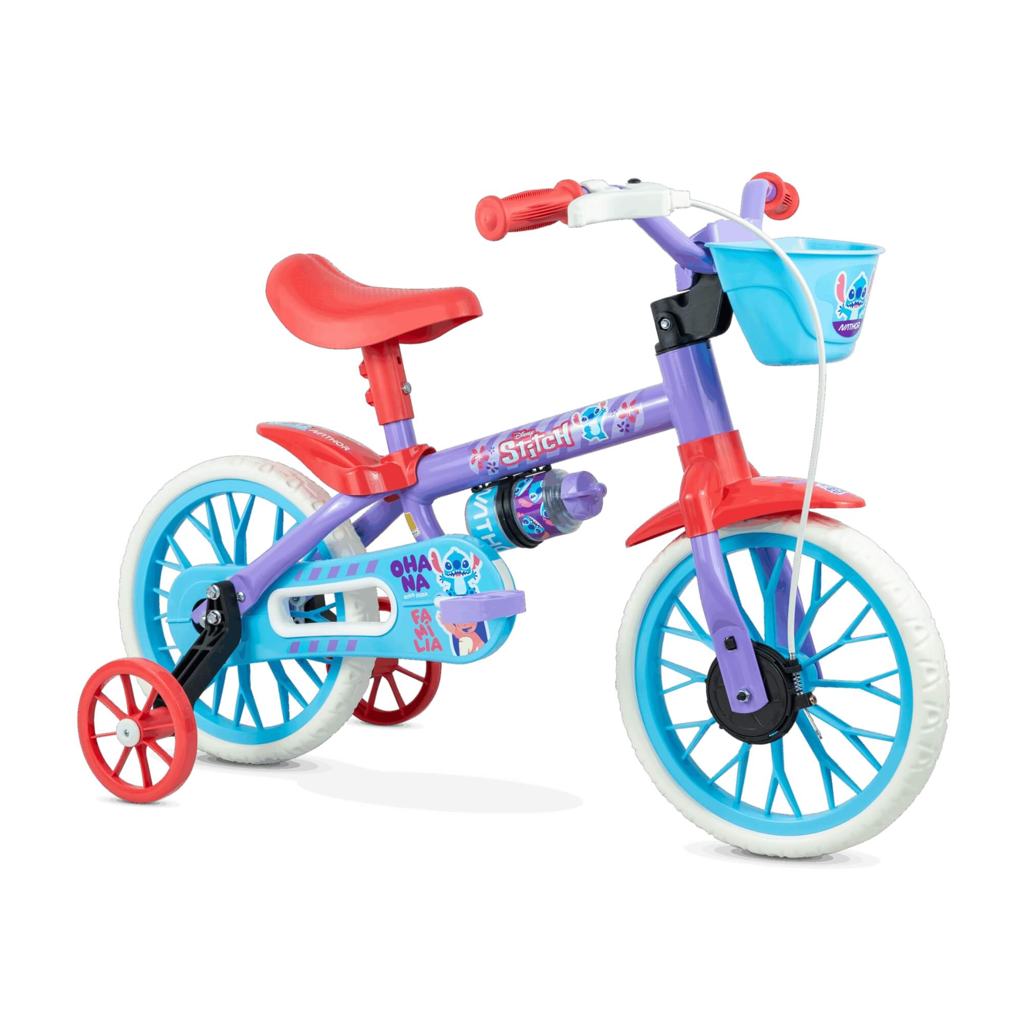 VAR Bicicleta Infantil Aro 12" Nathor (Escolha o Modelo) Modelo:Stitch