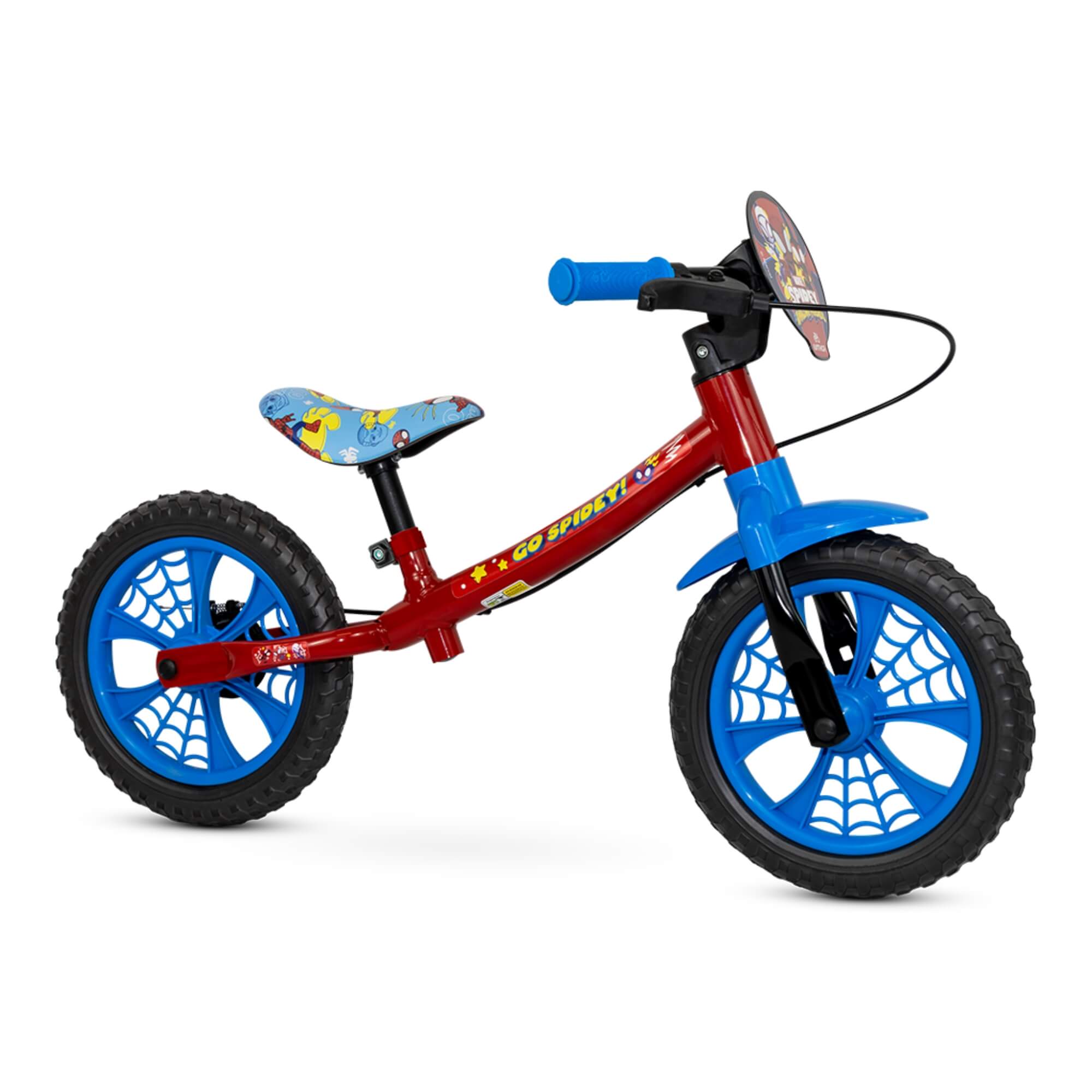 VAR Bicicleta Infantil Aro 12" Nathor (Escolha o Modelo) Modelo:Balance Spider Man