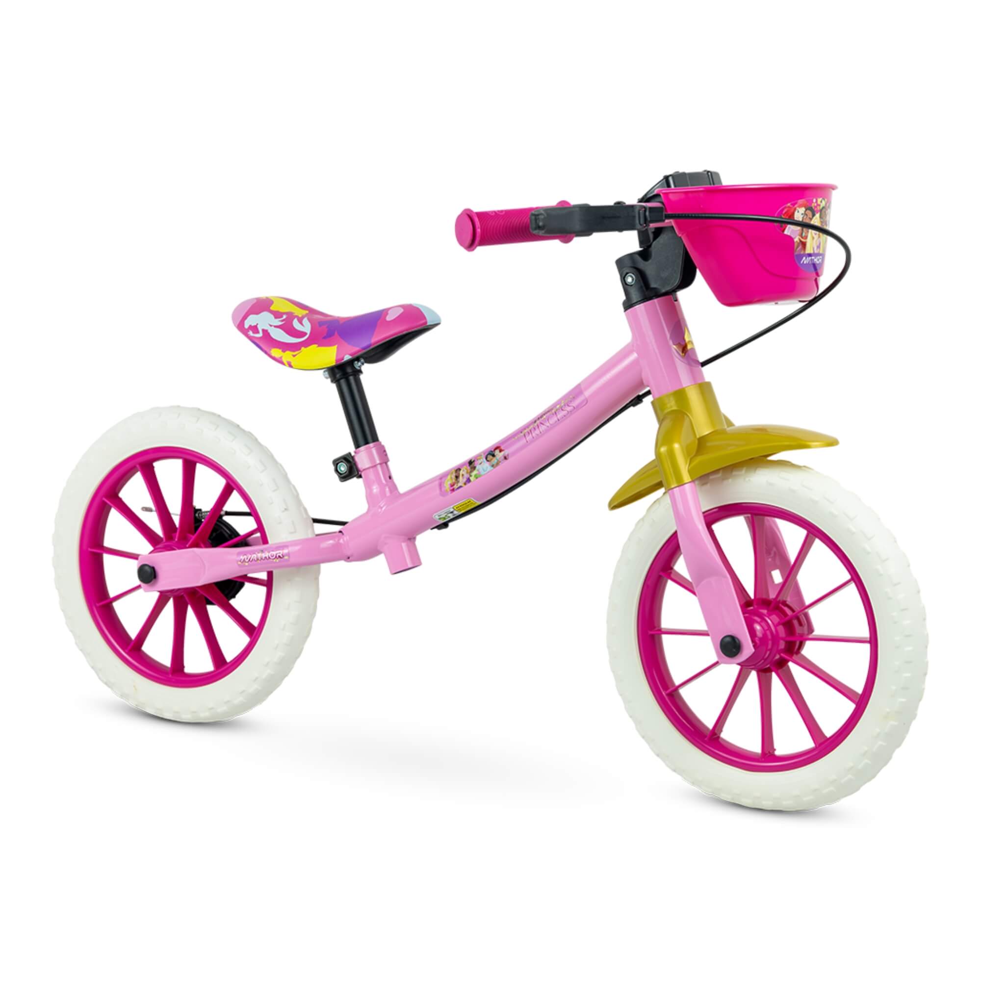 VAR Bicicleta Infantil Aro 12" Nathor (Escolha o Modelo) Modelo:Balance Princesas