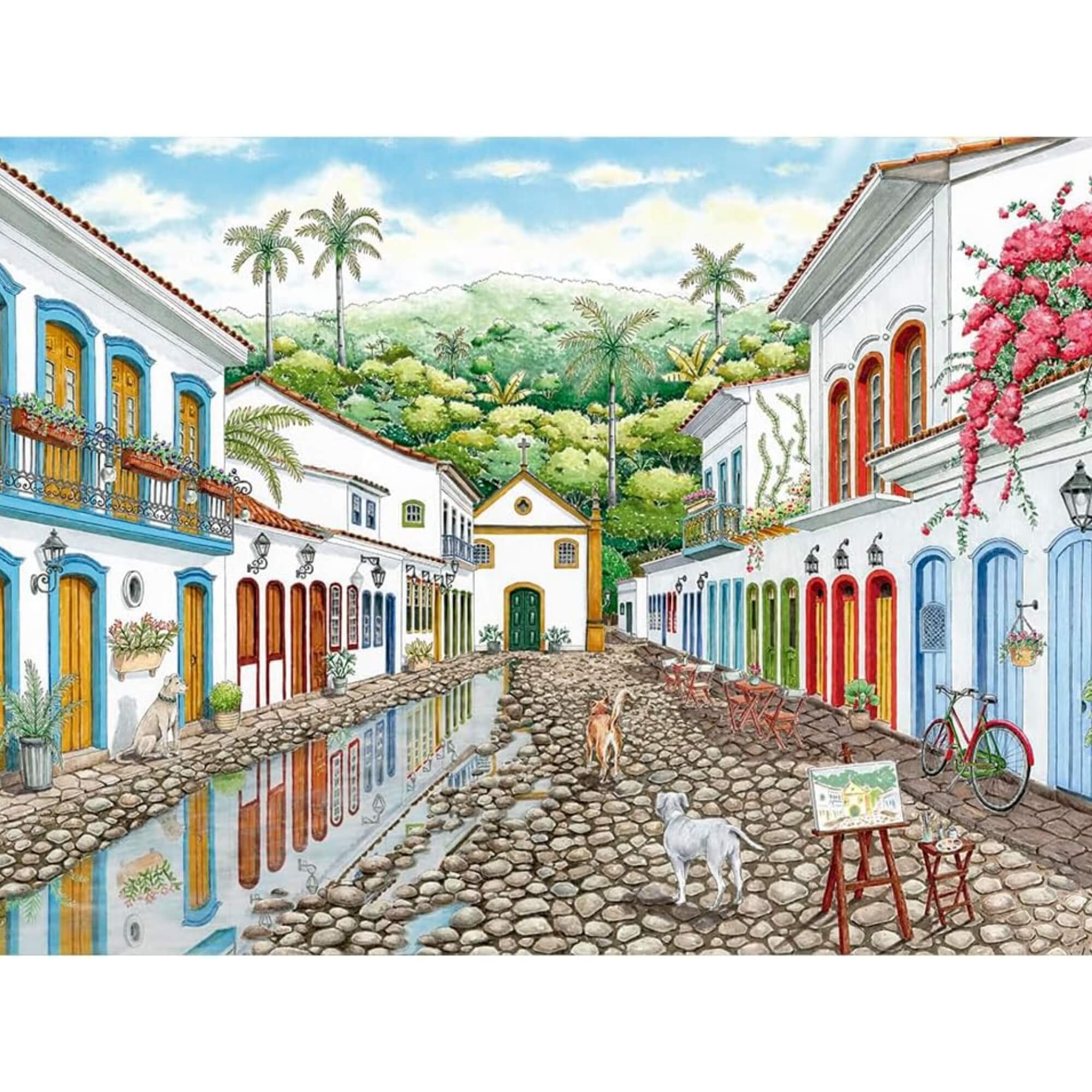 Quebra-Cabeça Puzzle Rua de Paraty 500 Peças Grow - 04860