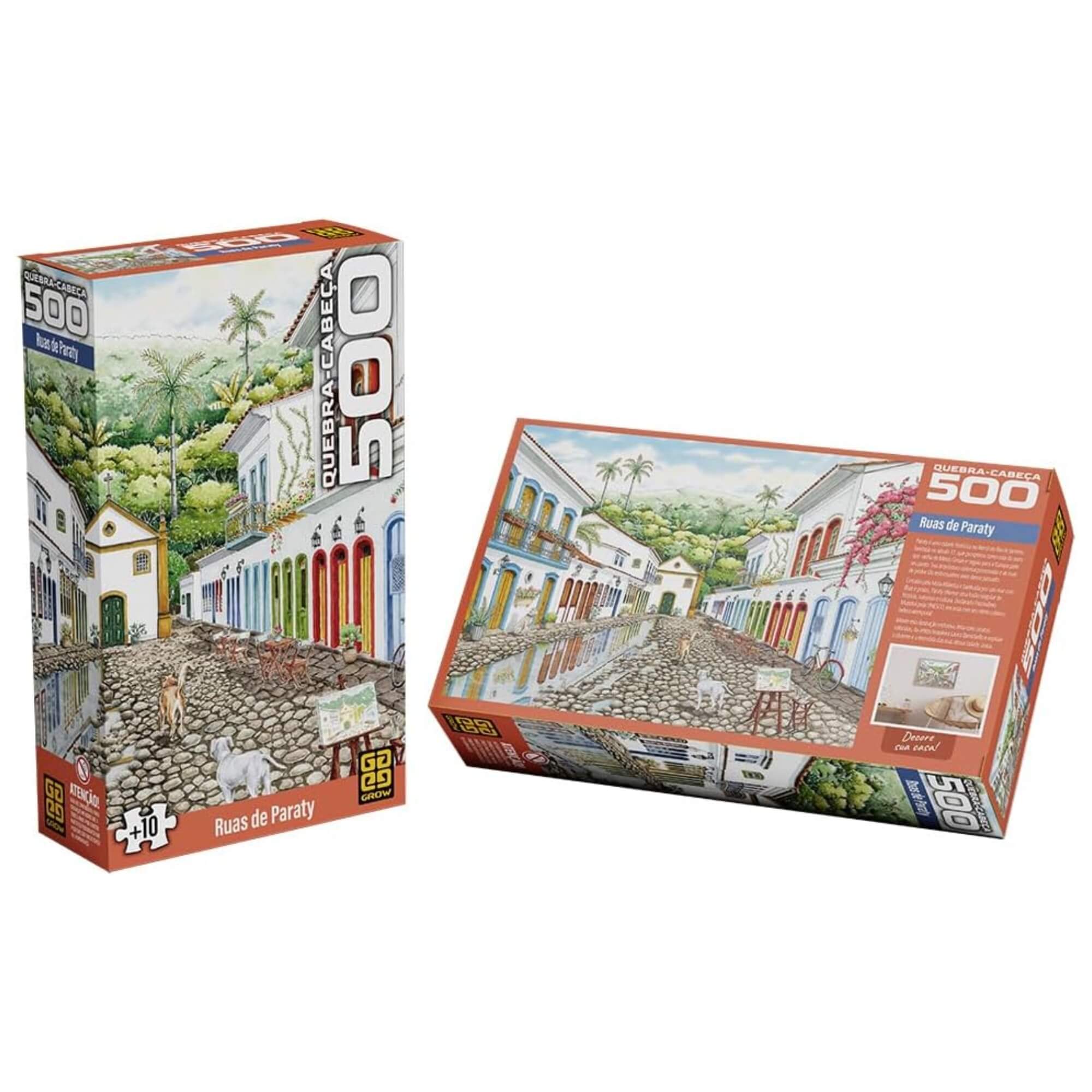 Quebra-Cabeça Puzzle Rua de Paraty 500 Peças Grow - 04860
