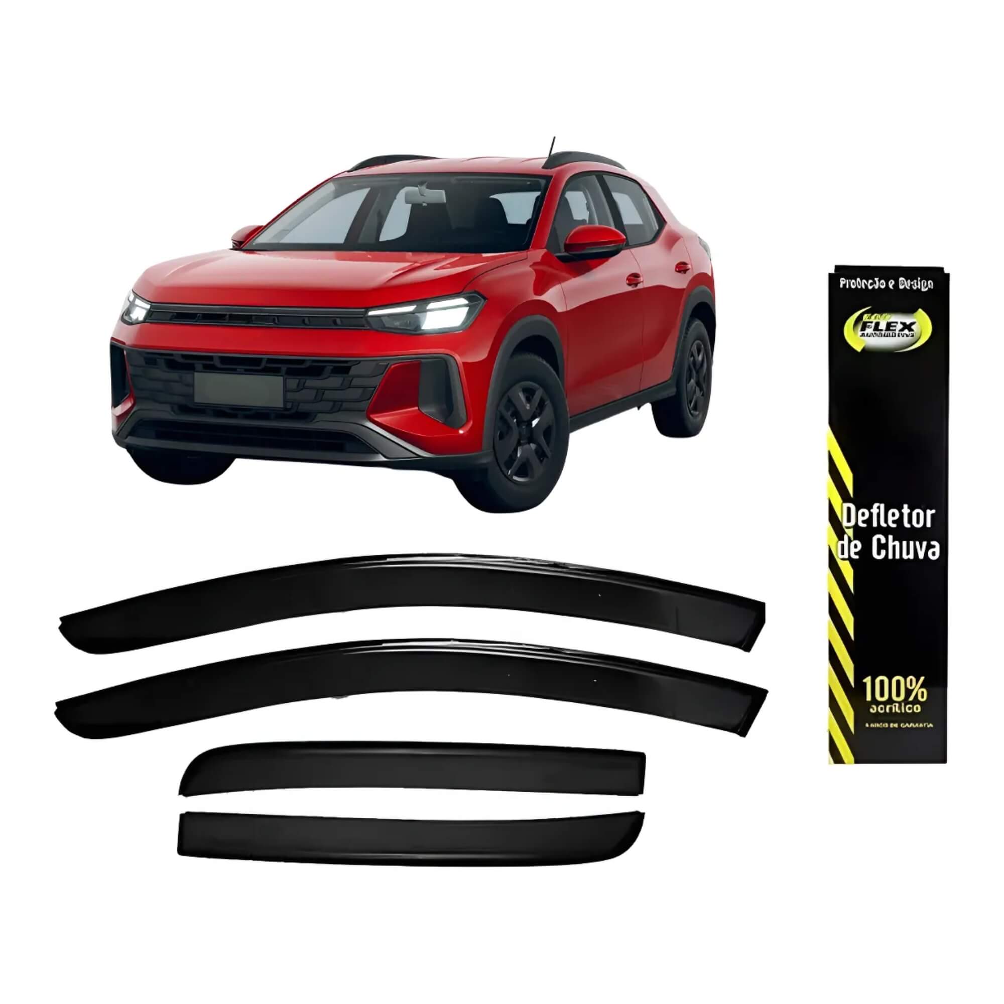 Calha de Chuva Defletor VW Tera 2025 2026 4 Portas Ecoflex - 40029A