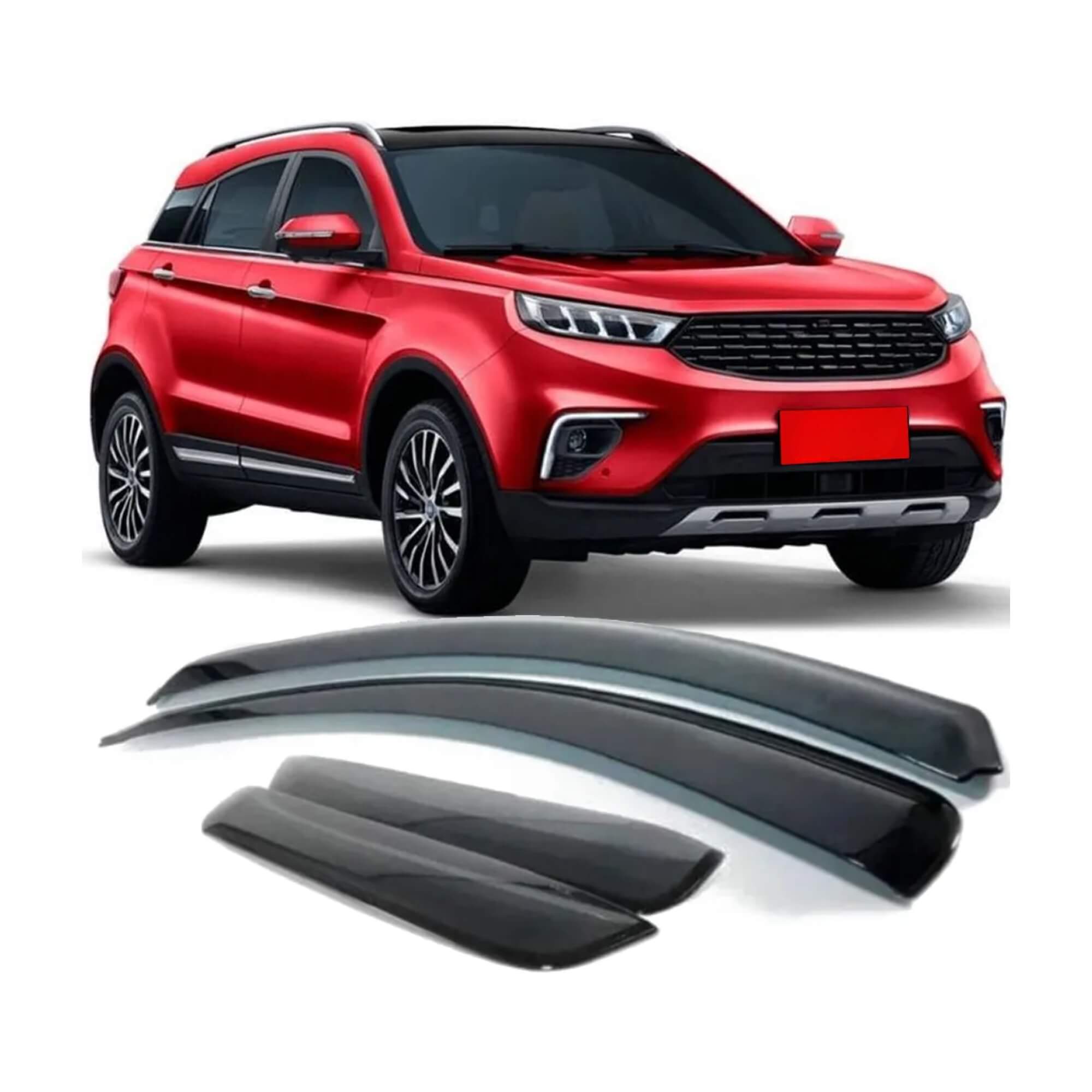 Calha de Chuva Defletor Territory 2020/2021/2022/2023 4 Portas Ecoflex - 10025A