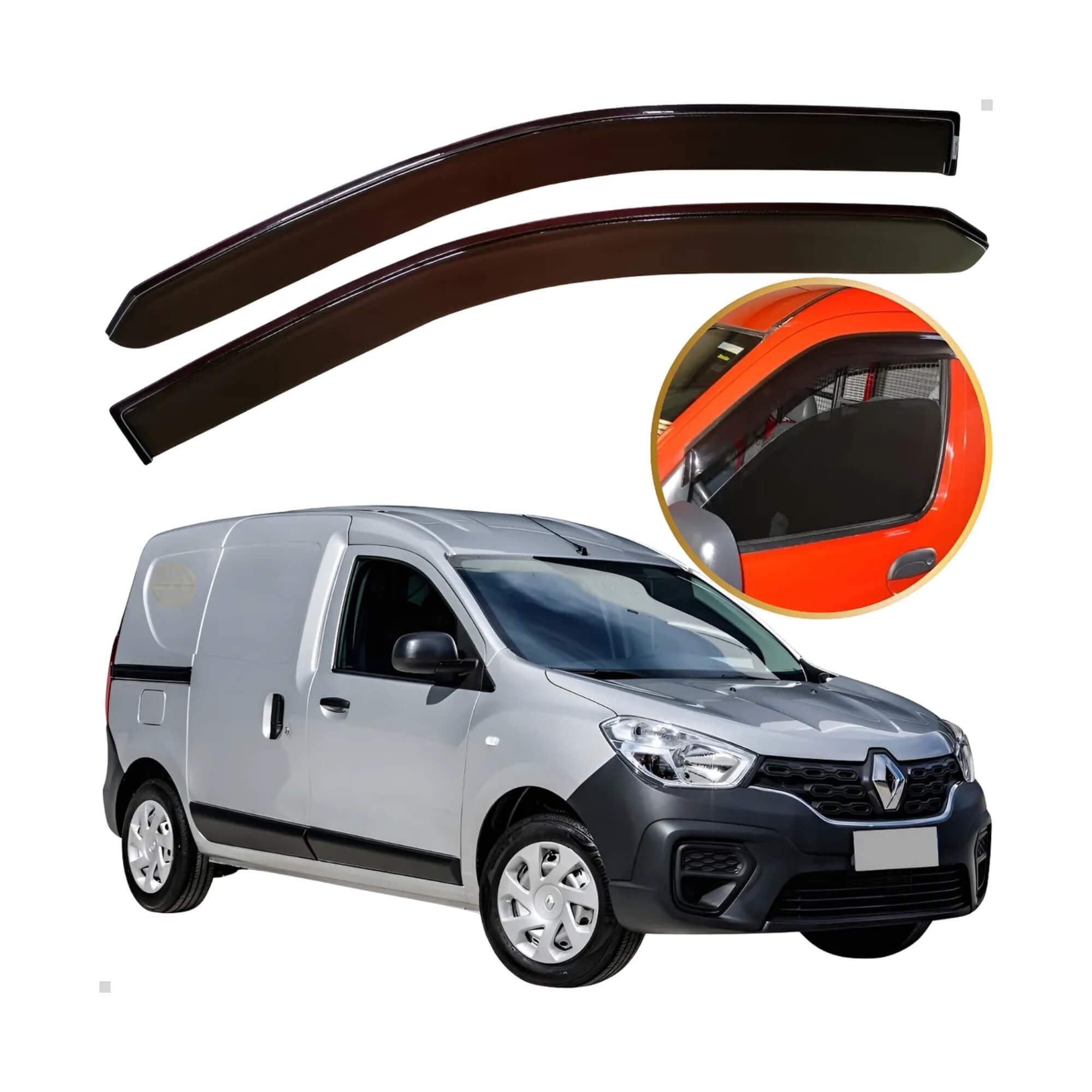 Calha de Chuva Defletor Kangoo 2024 em diante 2 Portas Ecoflex - 91013A