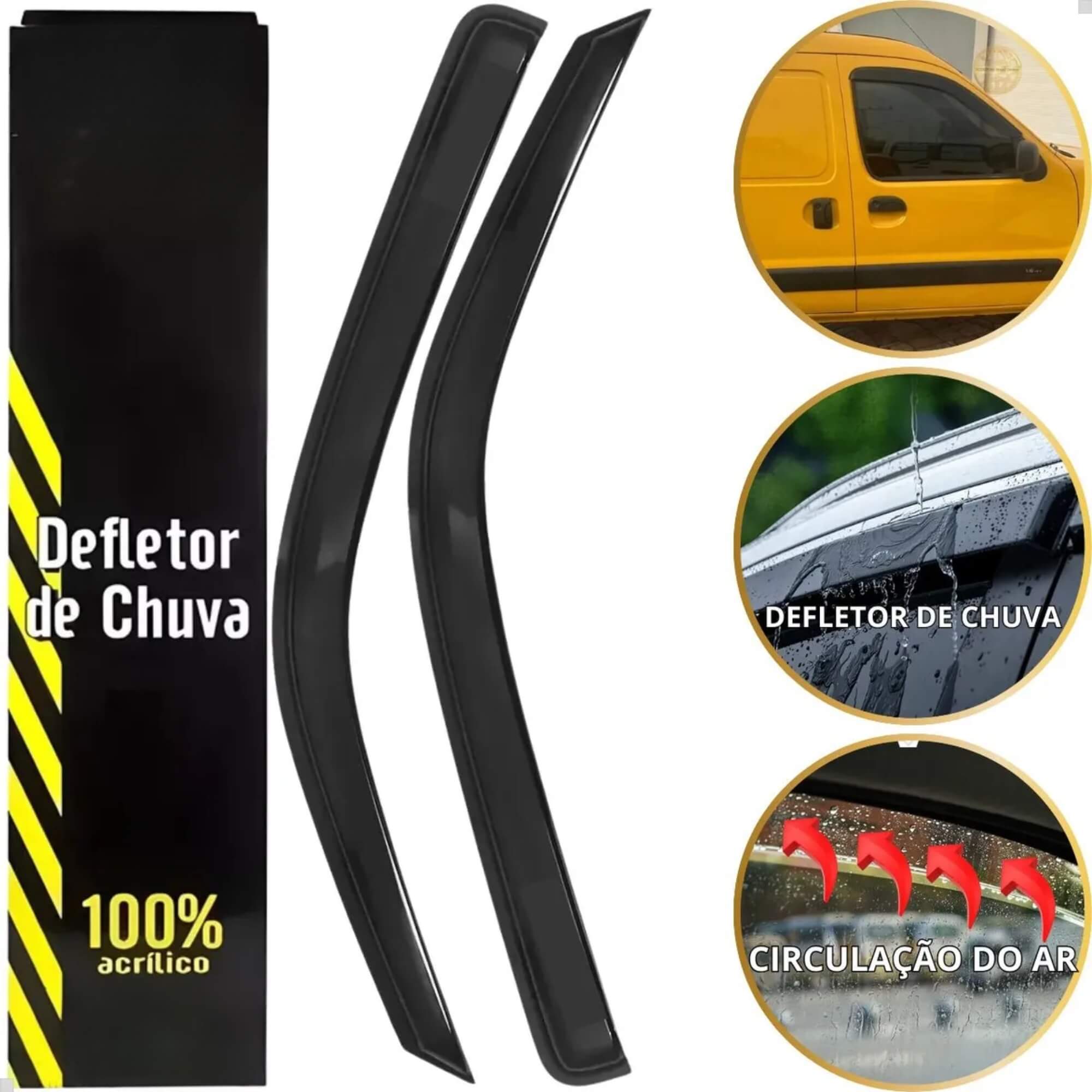 Calha de Chuva Defletor Kangoo 2024 em diante 2 Portas Ecoflex - 91013A