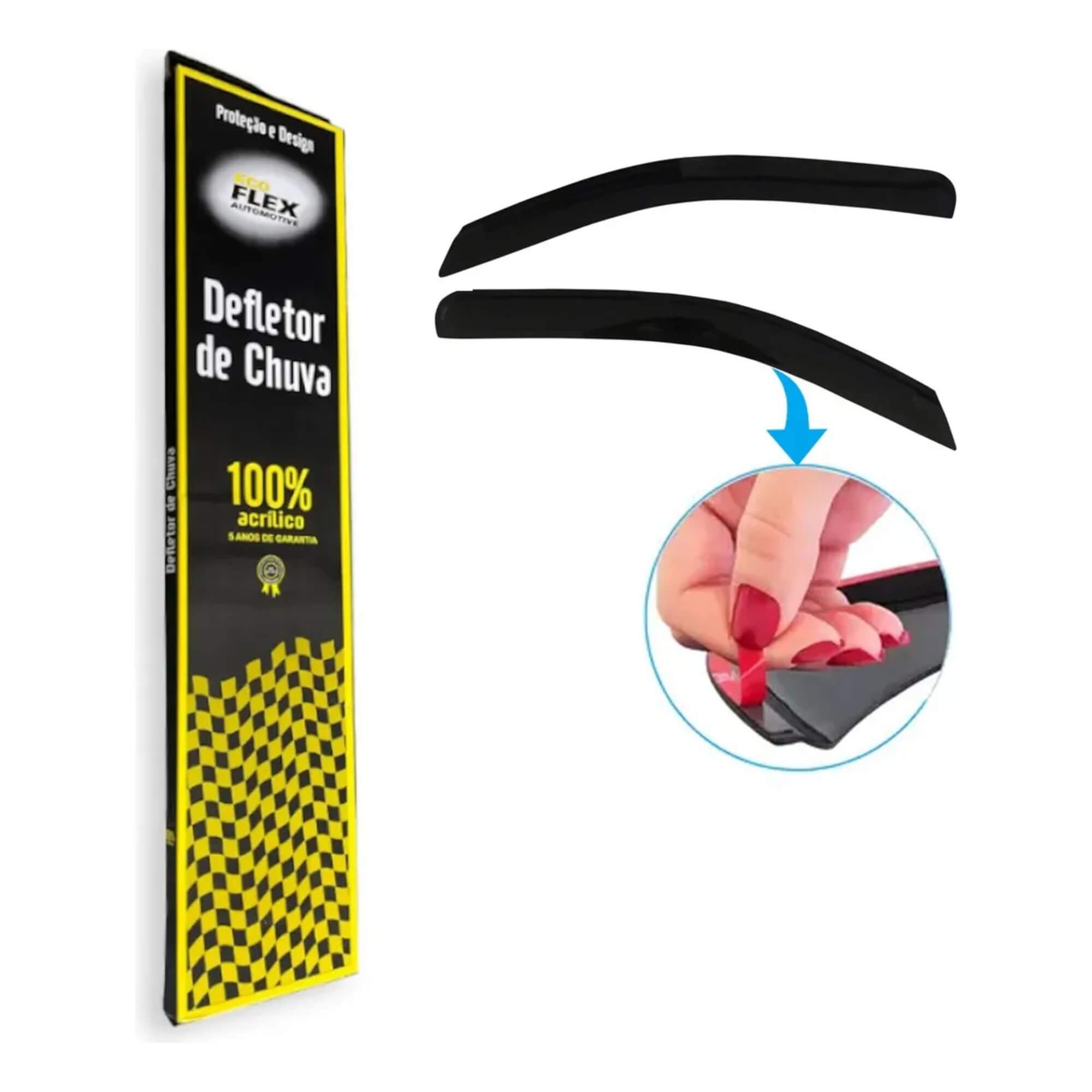 Calha de Chuva Defletor Jac Iev 1200 Eletrico 2 Portas Ecoflex - 17008A