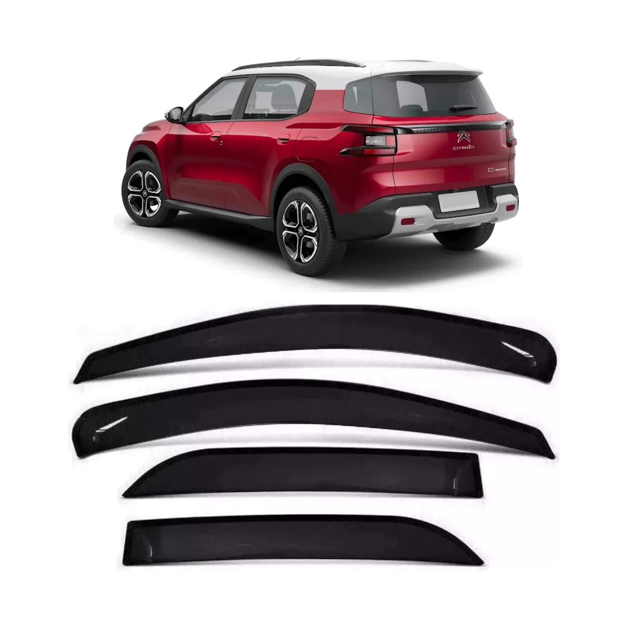 Calha de Chuva Defletor C3 Aircross 2024 2025 4 Portas Ecoflex - 71010A