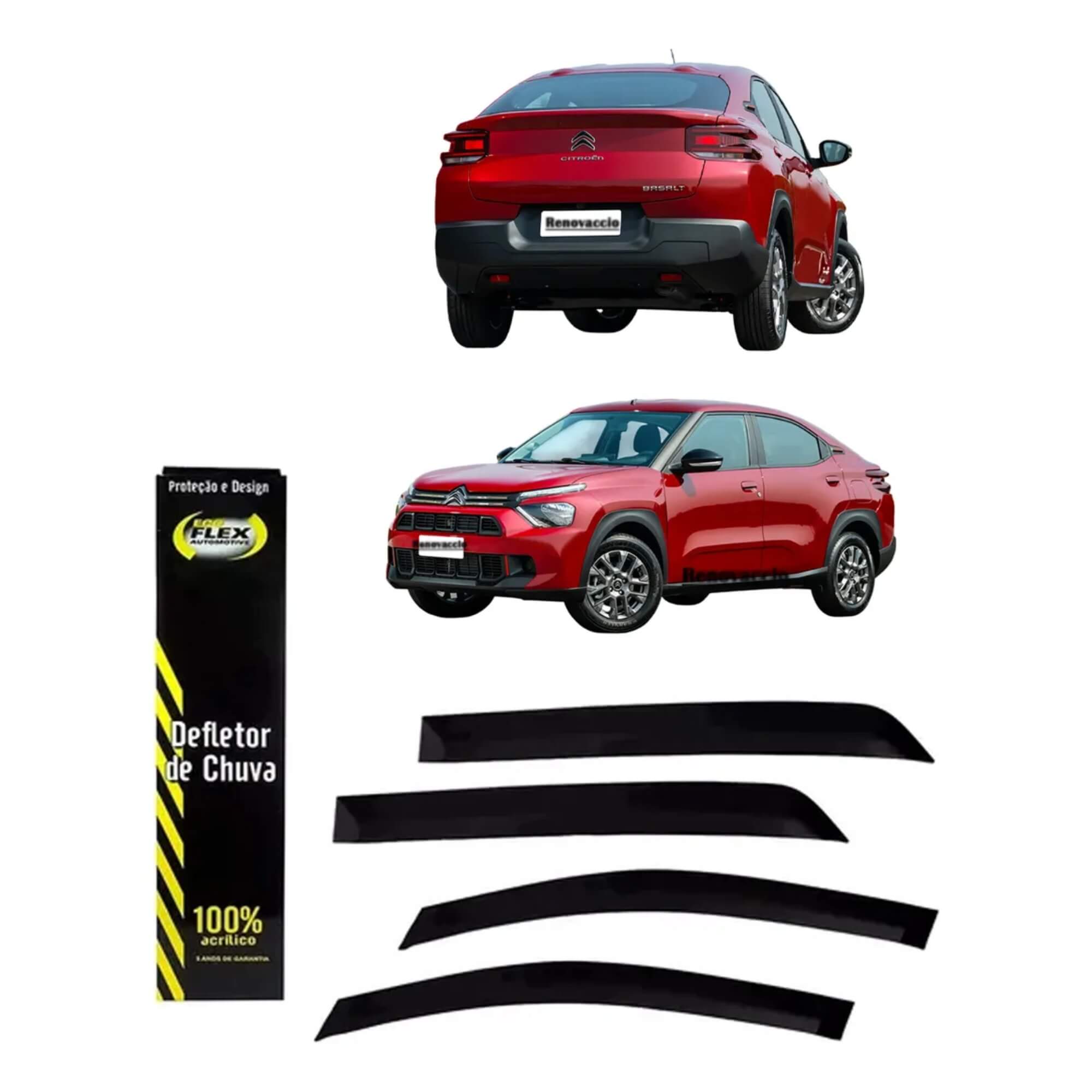 Calha de Chuva Defletor Basalt 2025 2026  4 Portas Ecoflex - 71011A
