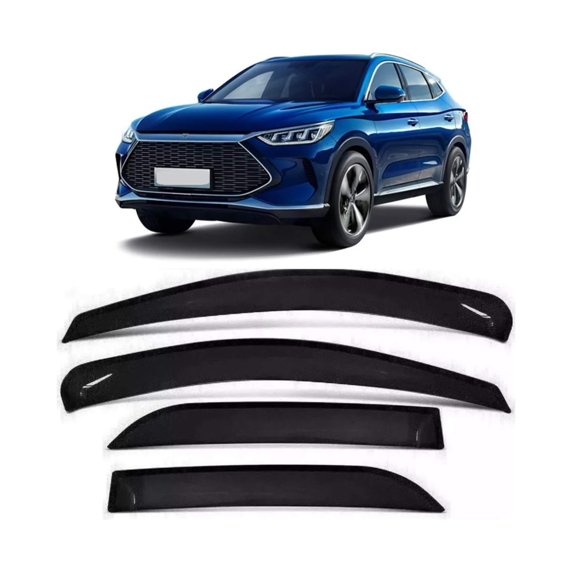 Calha de Chuva Defletor Byd Song Plus 2023/2024/2025 4 Portas Ecoflex - 96000A