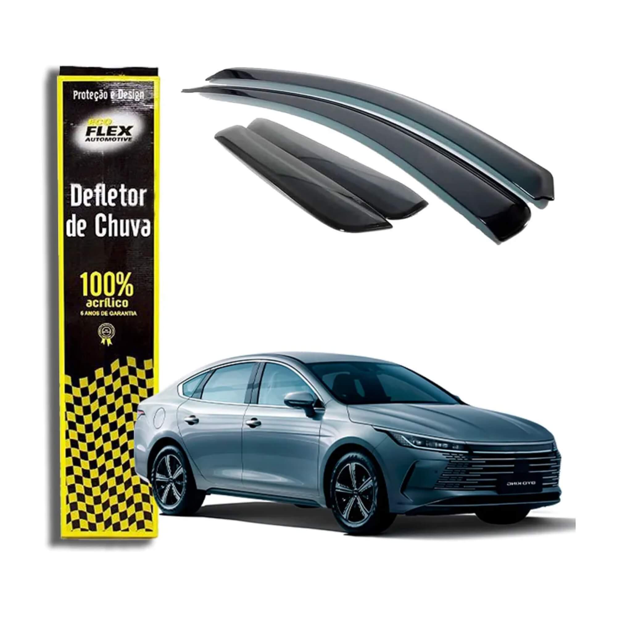 Calha de Chuva Defletor Byd King 2025 4 Portas Ecoflex - 96004A