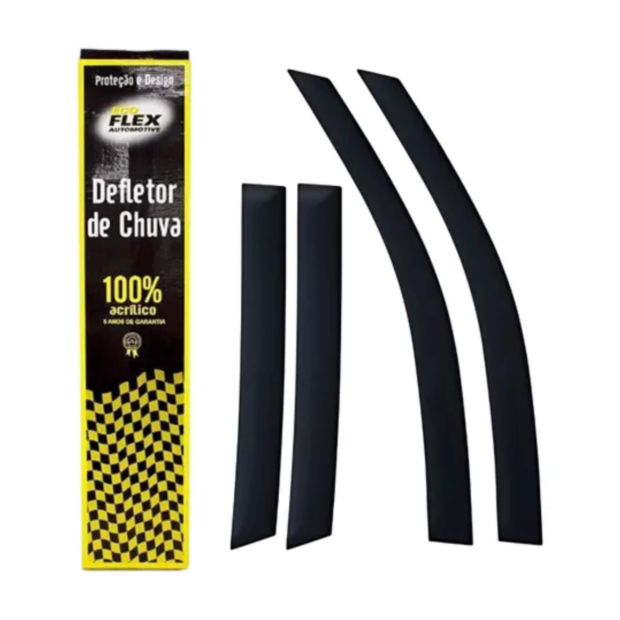 Calha de Chuva Defletor Byd King 2025 4 Portas Ecoflex - 96004A