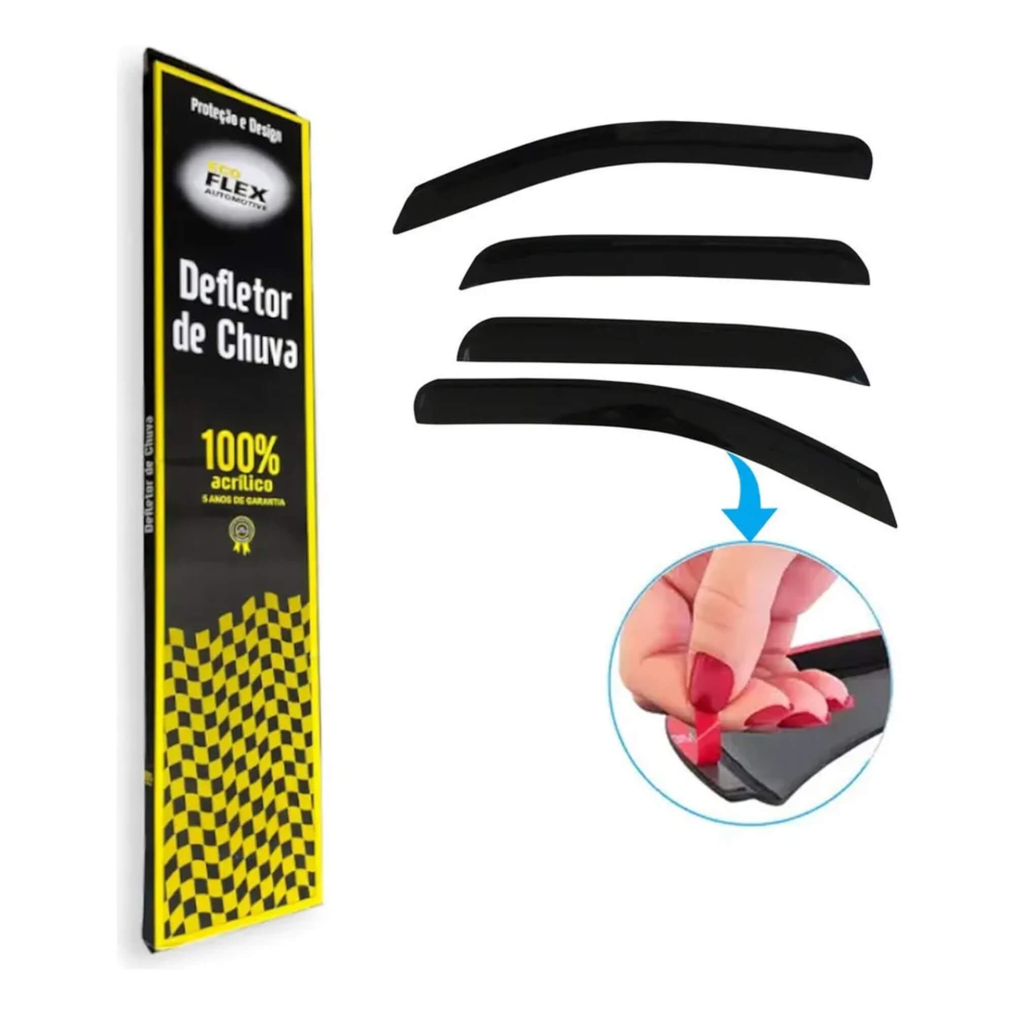 Calha de Chuva Defletor Byd King 2025 4 Portas Ecoflex - 96004A