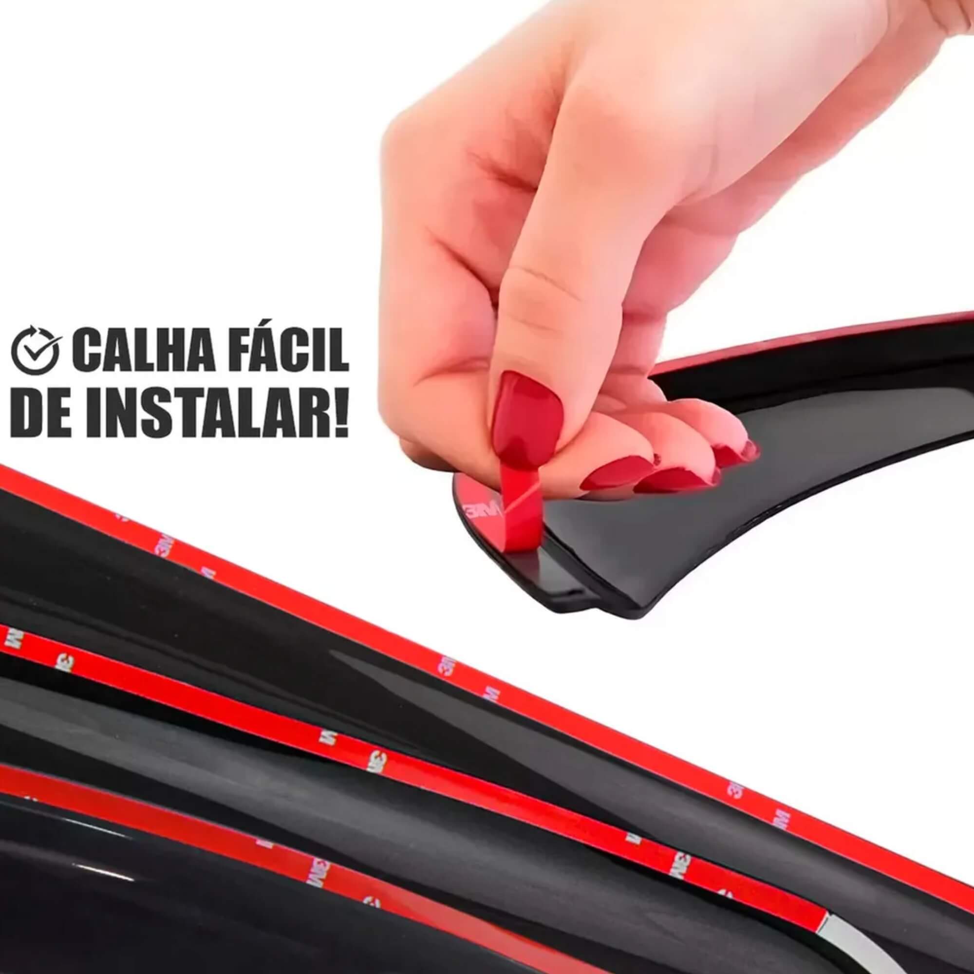 Calha de Chuva Defletor Byd Song Pro 2025 2026 4 Portas Ecoflex - 96005A