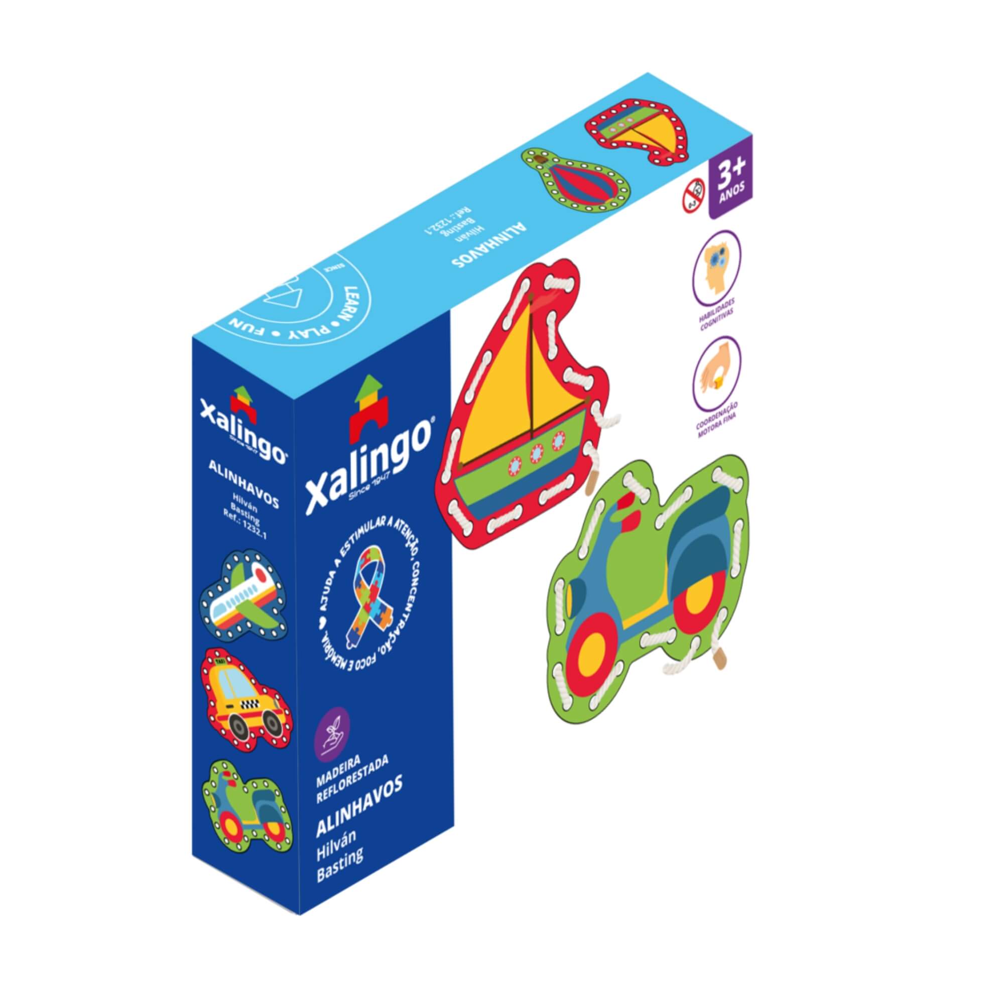 Brinquedo Infantil Alinhavos Transportes Xalingo - 12321