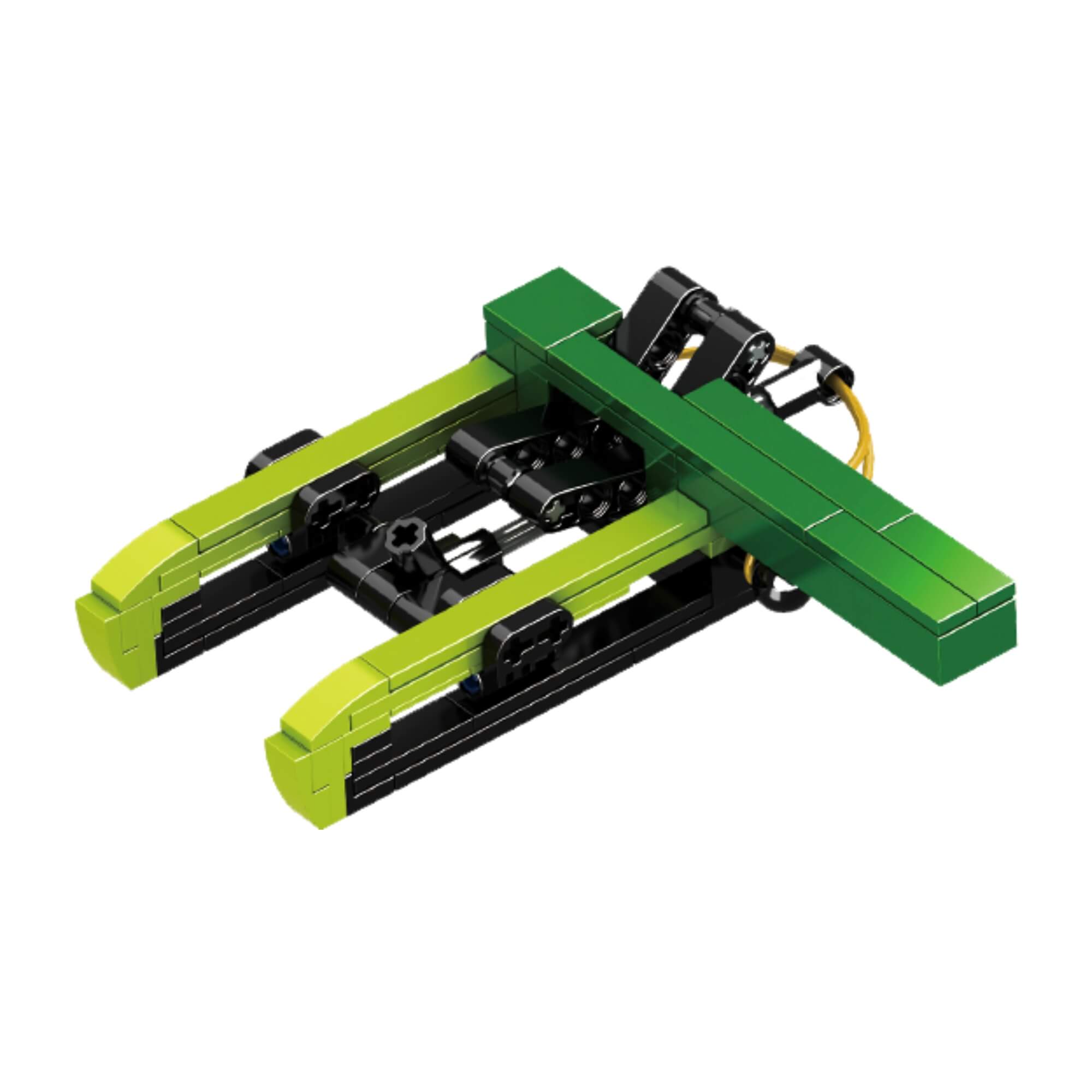 Brinquedo Infantil Bloco de Montar Super Máquina Lançador de Carros 70 Peças Xalingo - 15243