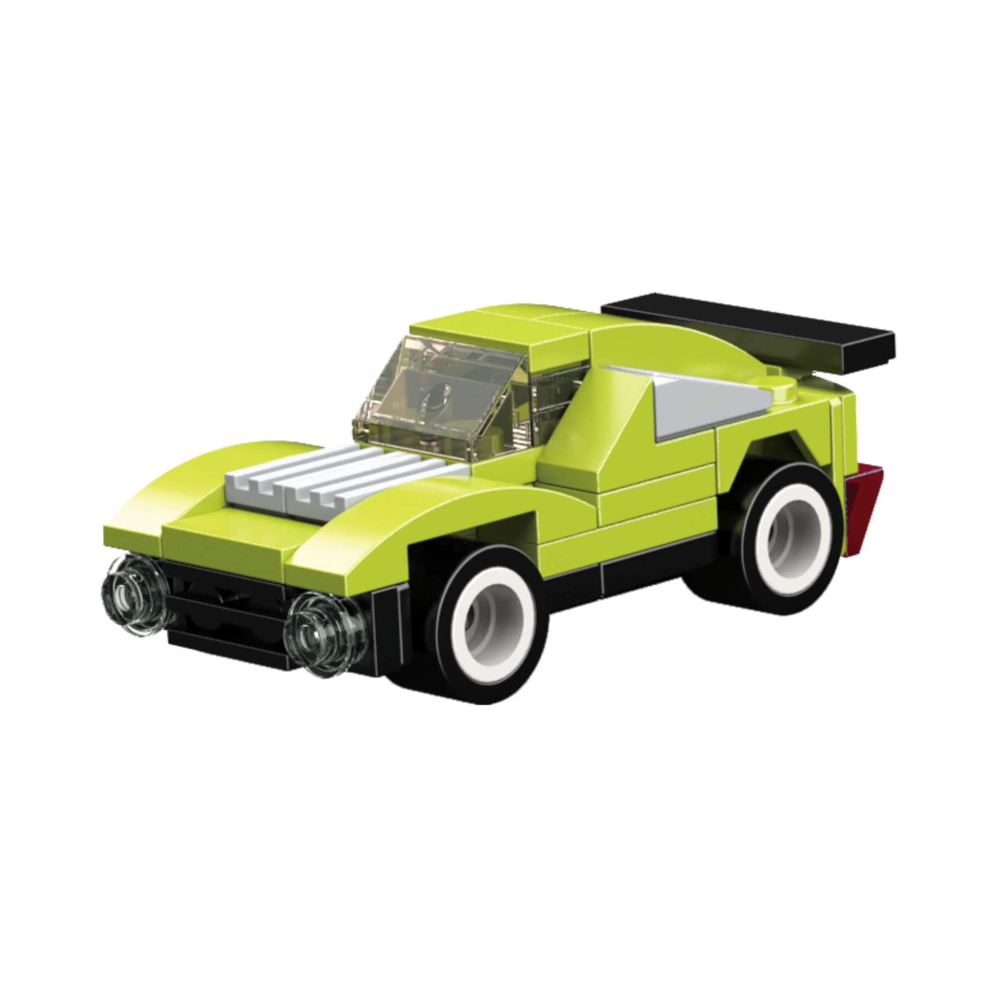 Brinquedo Infantil Bloco de Montar Super Máquina Lançador de Carros 70 Peças Xalingo - 15243