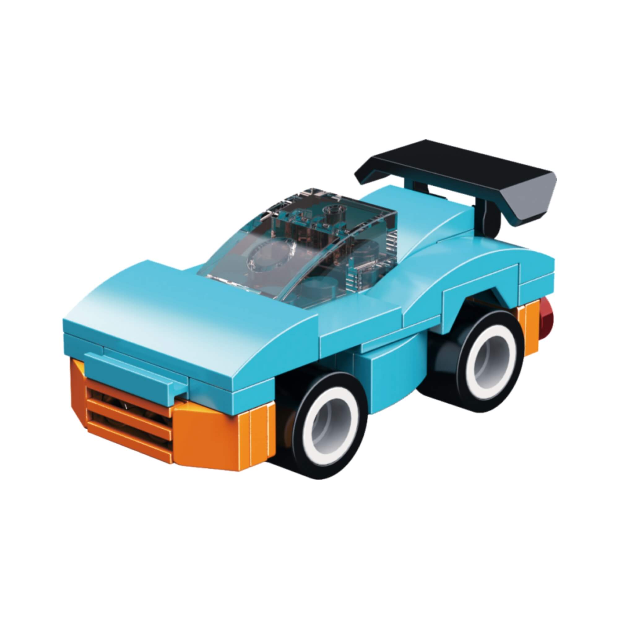 Brinquedo Infantil Bloco de Montar Super Máquina Lançador de Carros 70 Peças Xalingo - 15243