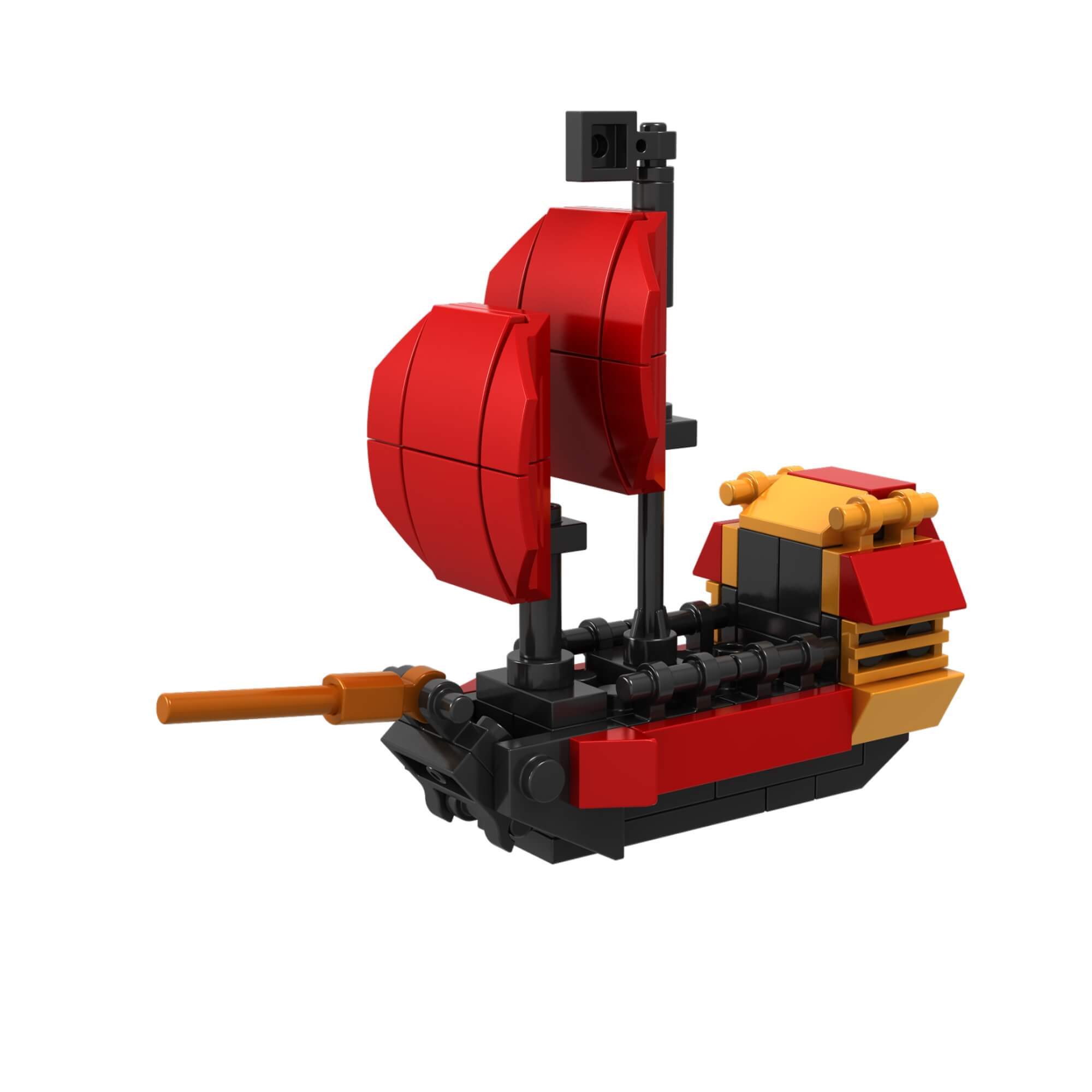 Brinquedo Infantil Barco Pirata 60 Peças Xalingo - 15254