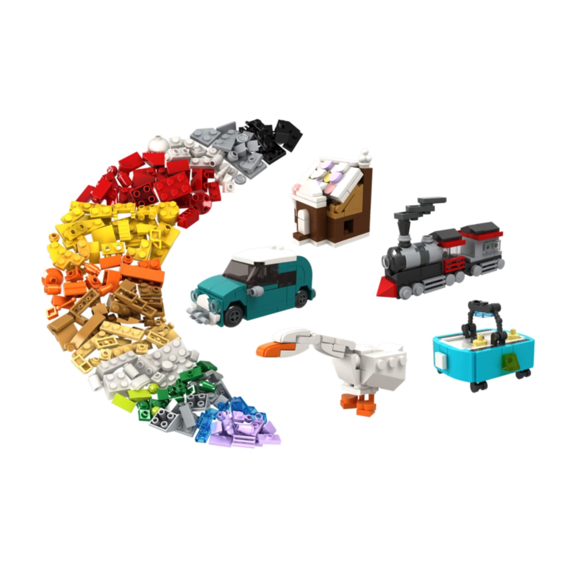 Brinquedo Infantil Blocos Criativos 300 Peças Xalingo - 15332