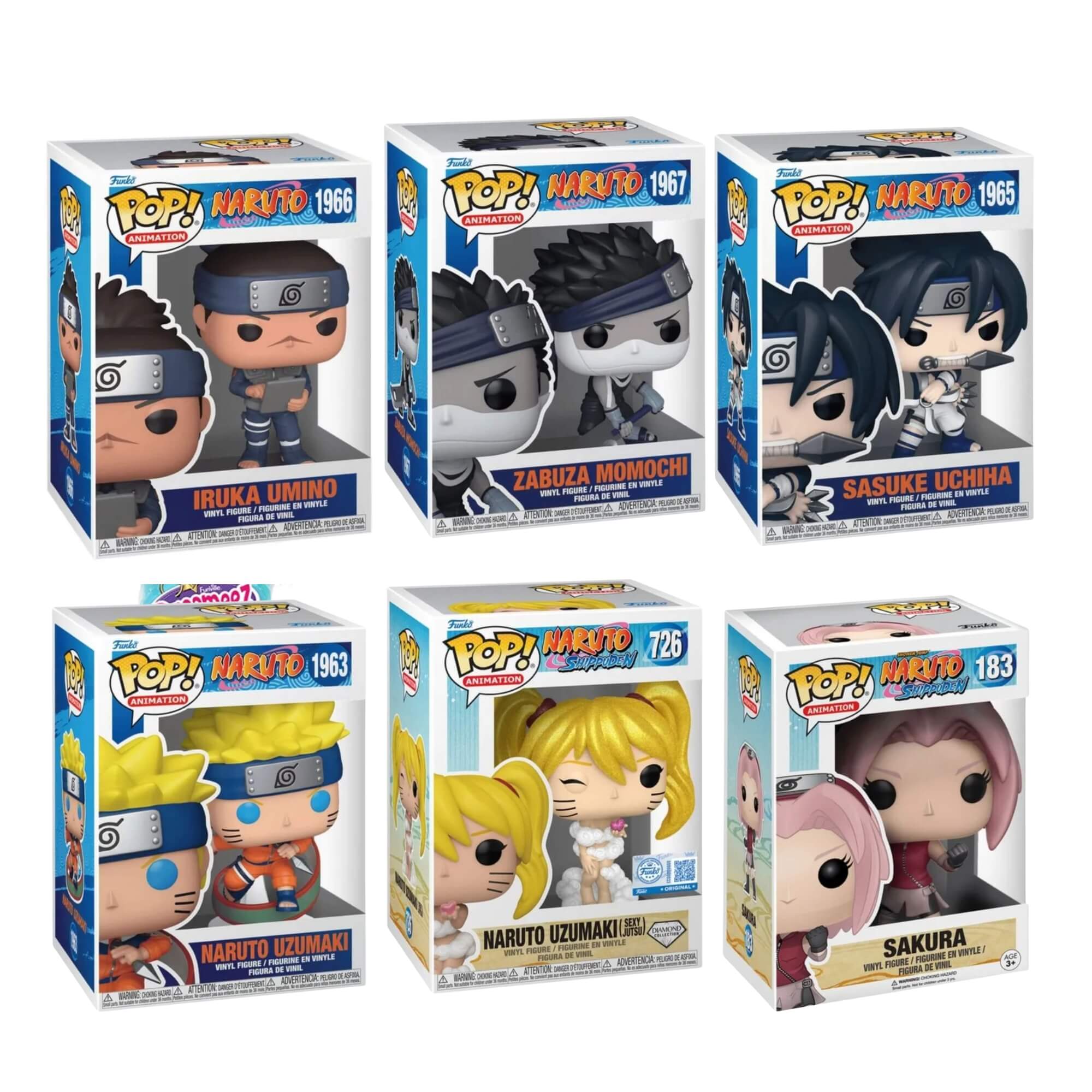 VAR Funko Pop! Personagens Icônicos de Naruto Shippuden e Clássico (Escolha o Personagem)