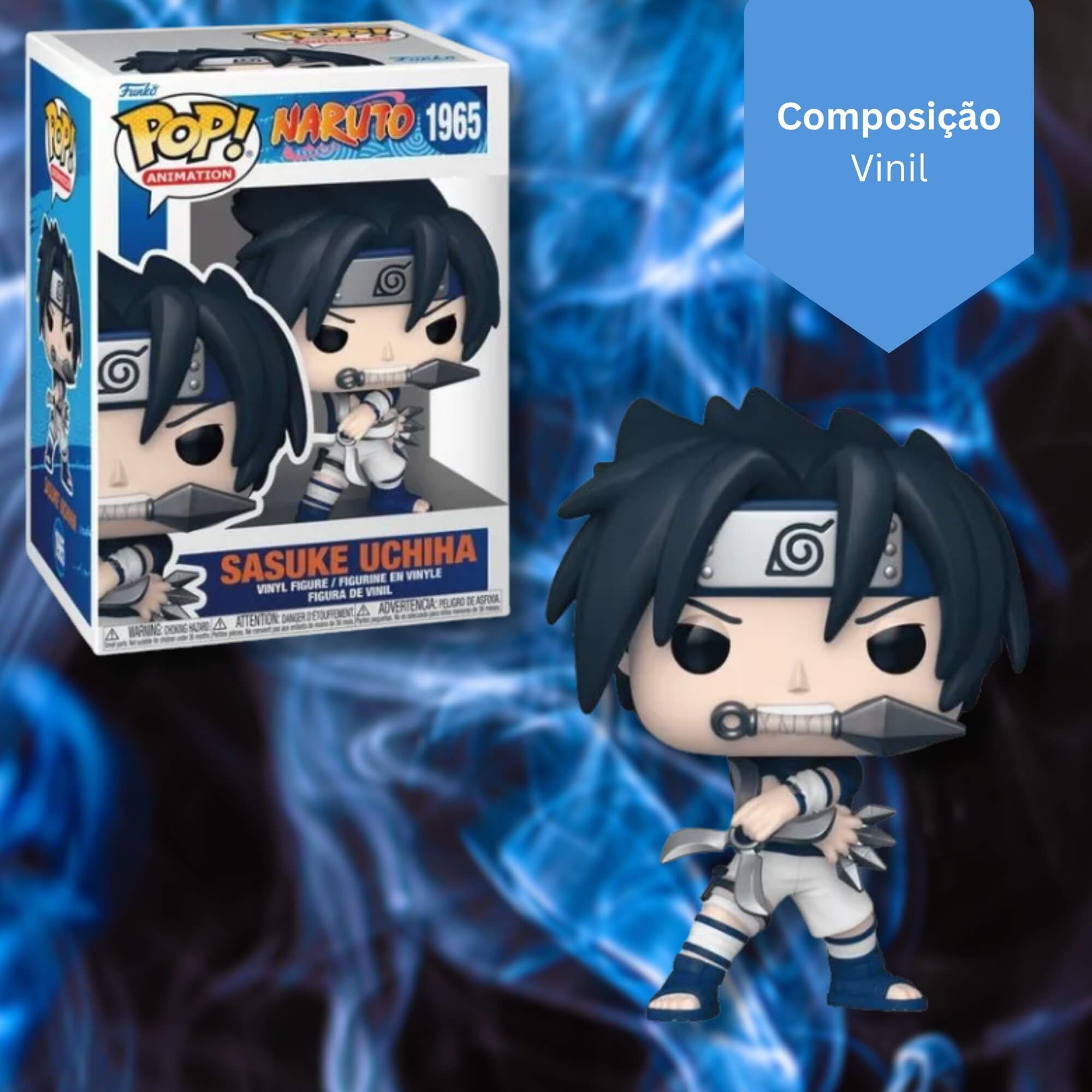 VAR Funko Pop! Personagens Icônicos de Naruto Shippuden e Clássico (Escolha o Personagem) Personagem:Sasuke