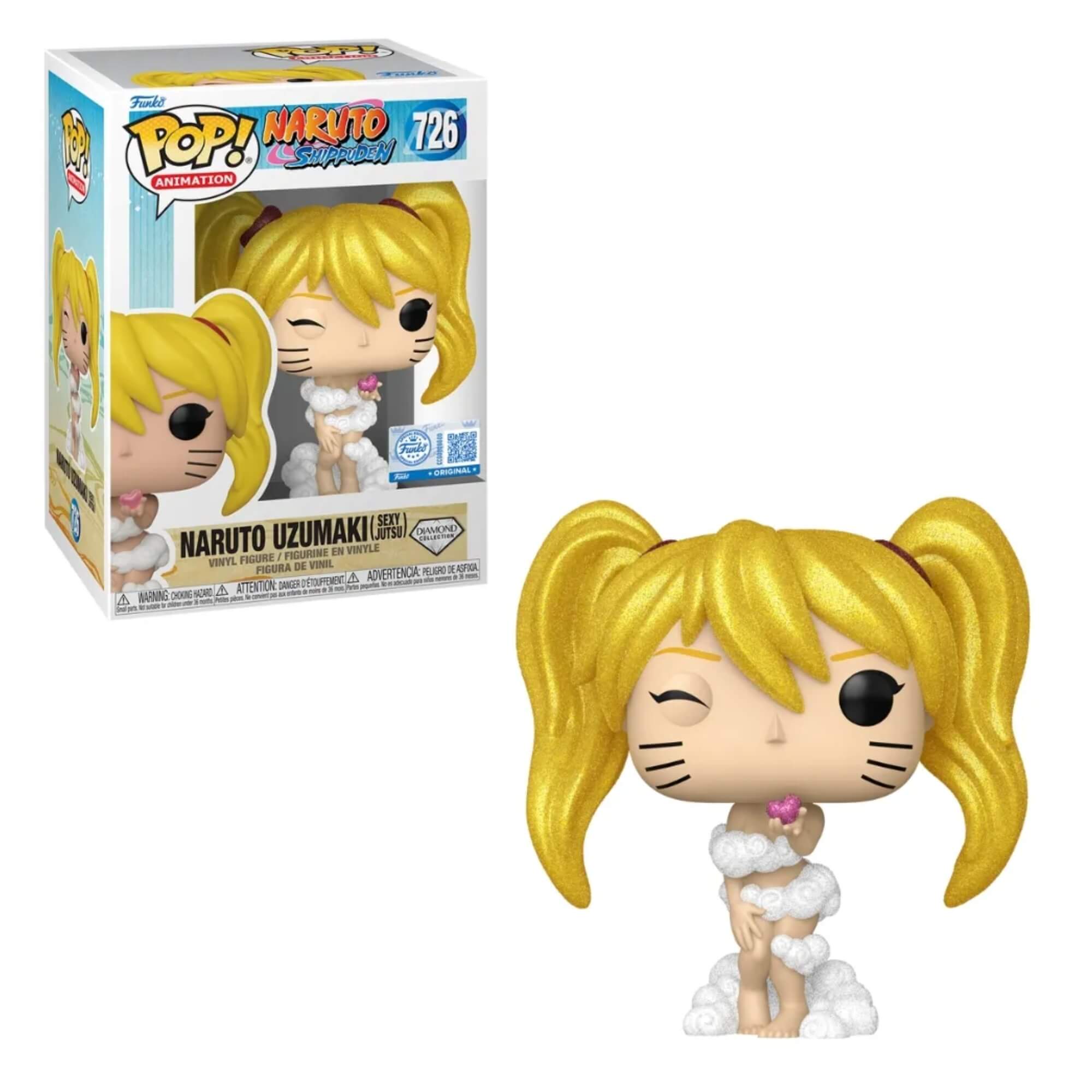 VAR Funko Pop! Personagens Icônicos de Naruto Shippuden e Clássico (Escolha o Personagem) Personagem:Naruto Sexy Jutsu