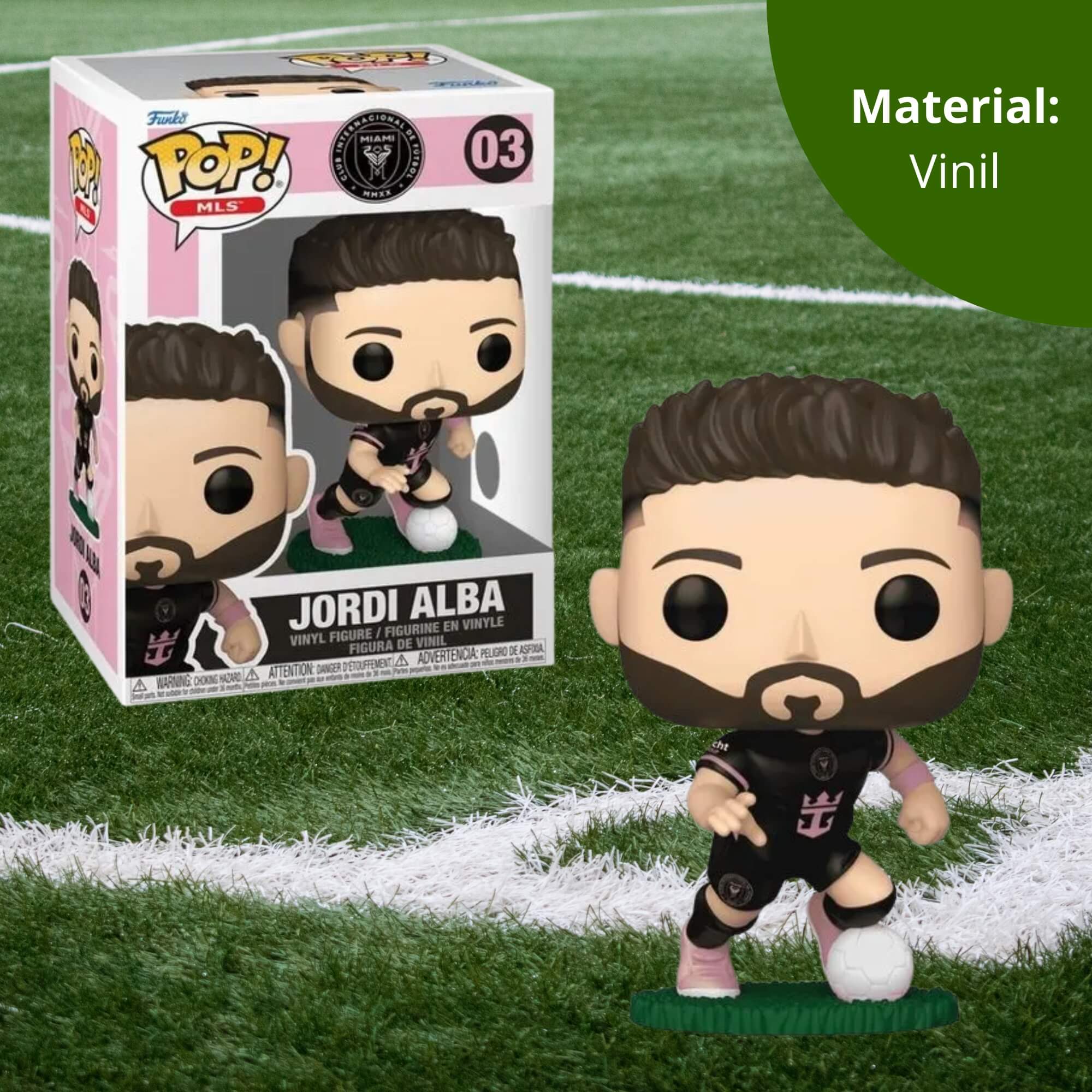 VAR Funko Pop! Inter Miami - Craques do Futebol Mundial (Escolha o Jogador) Jogador:Jordi Alba