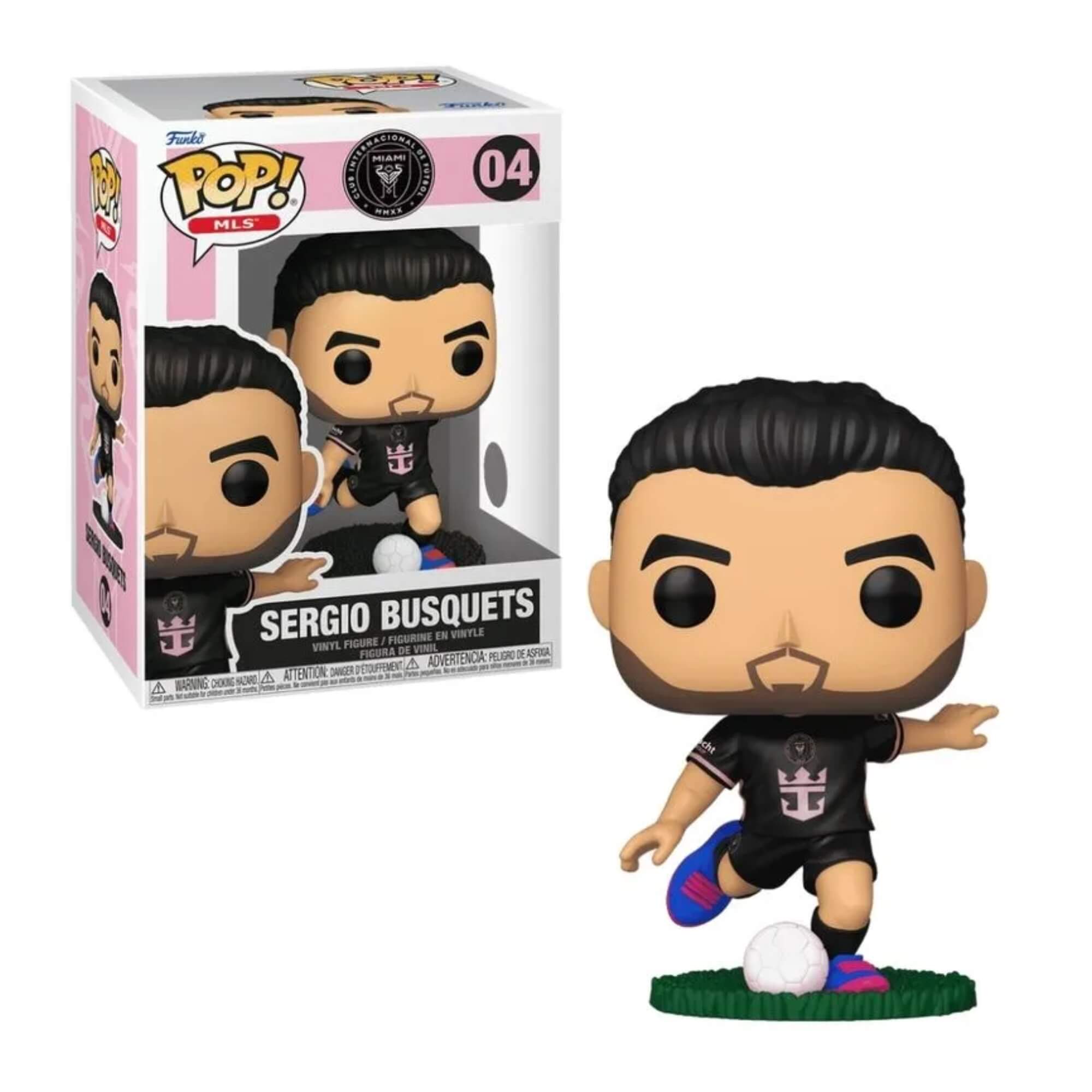 VAR Funko Pop! Inter Miami - Craques do Futebol Mundial (Escolha o Jogador) Jogador:Sergio Busquets