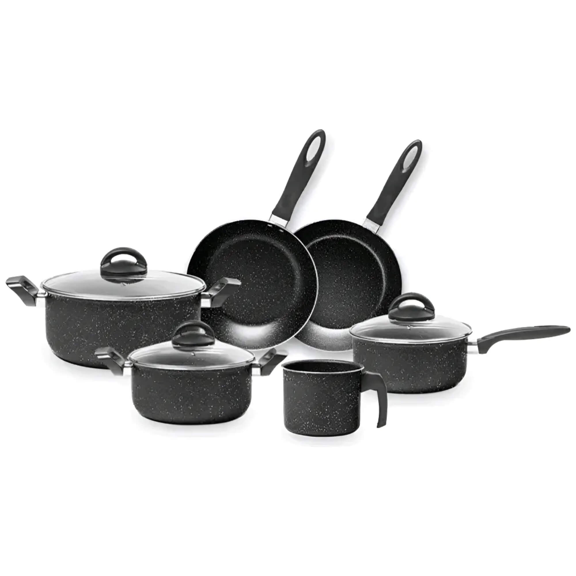 Conjunto de Panelas 6 Peças Ceramic Life Suprema na cor Preta Brinox - 7306/102 (N/A)