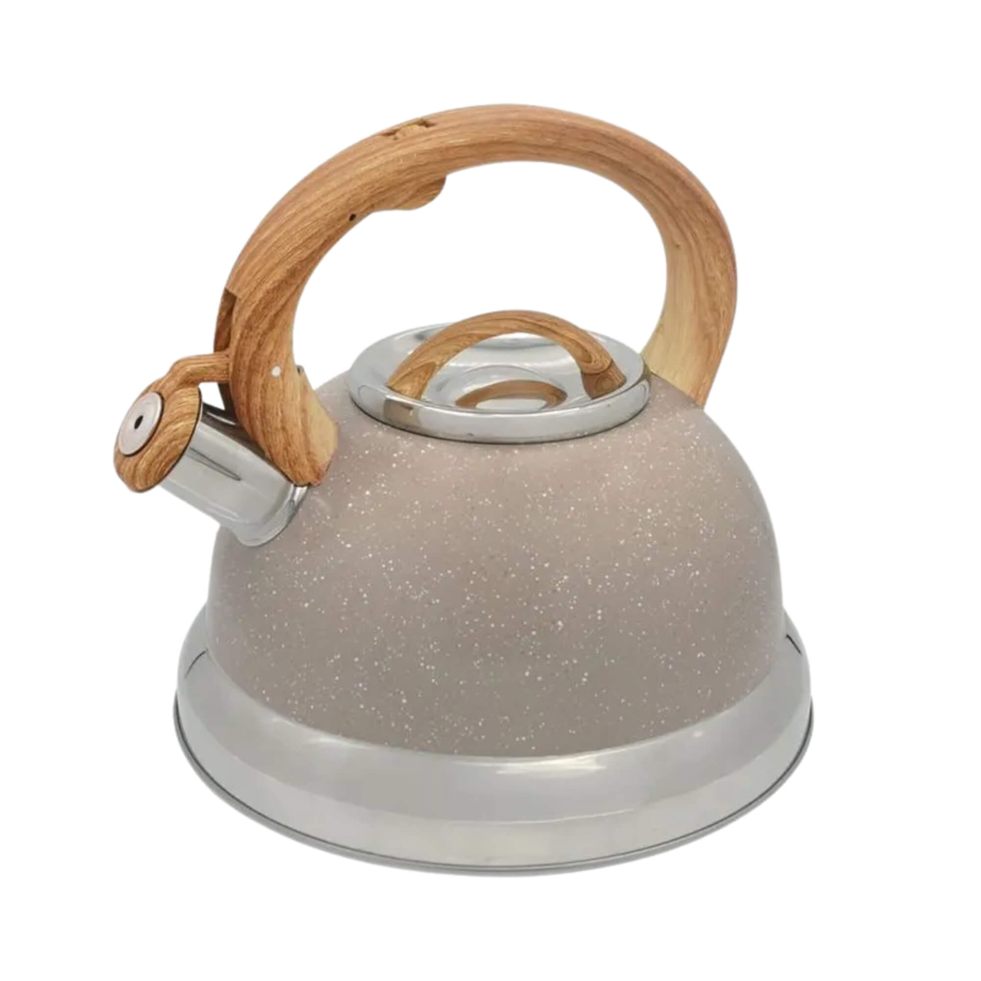 Chaleira de Inox com Indução e Apito 2,7 Litros Roma Areia Brinox - 4875/112
