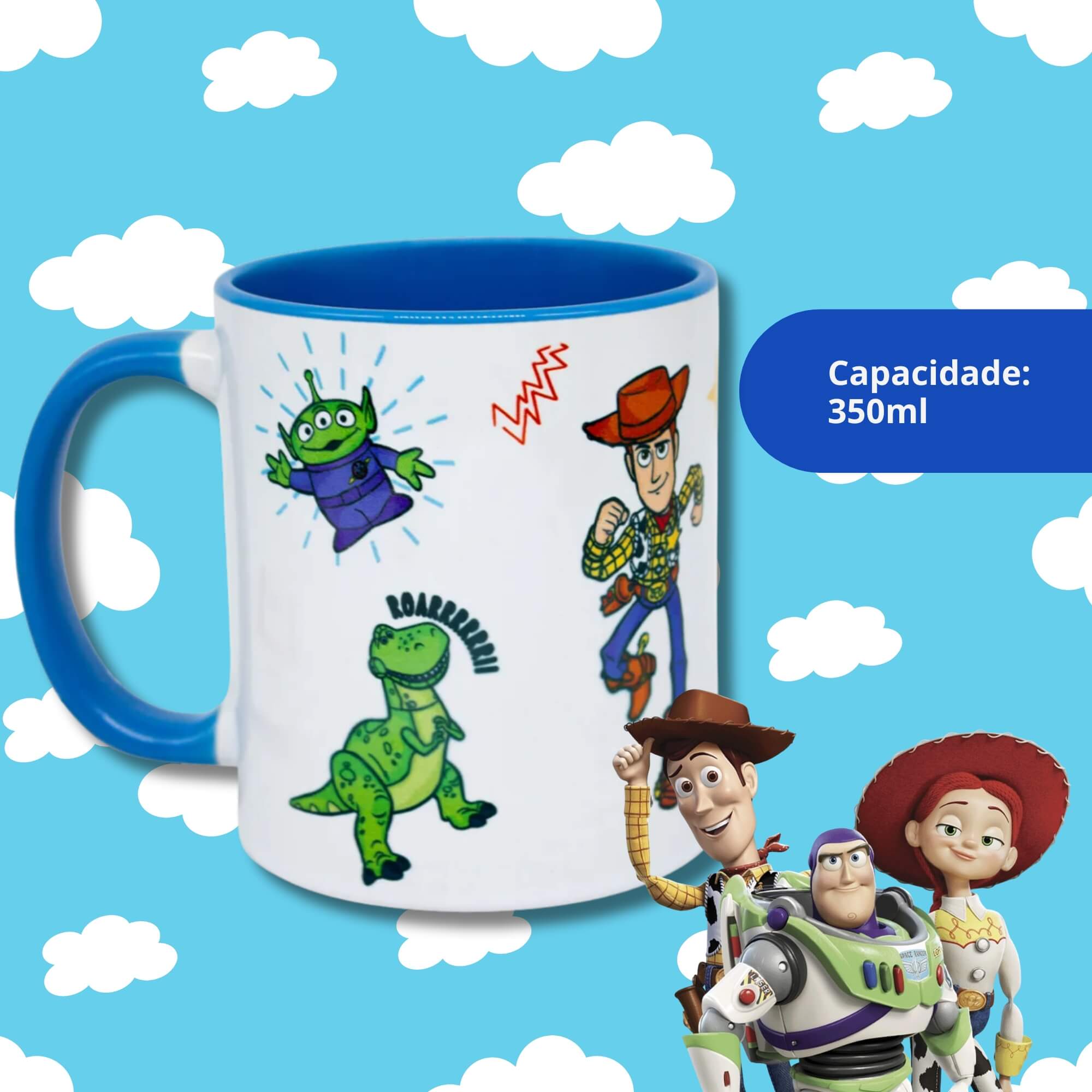 Caneca Pop Toy Story Disney 350ml Zona Criativa - 10025071