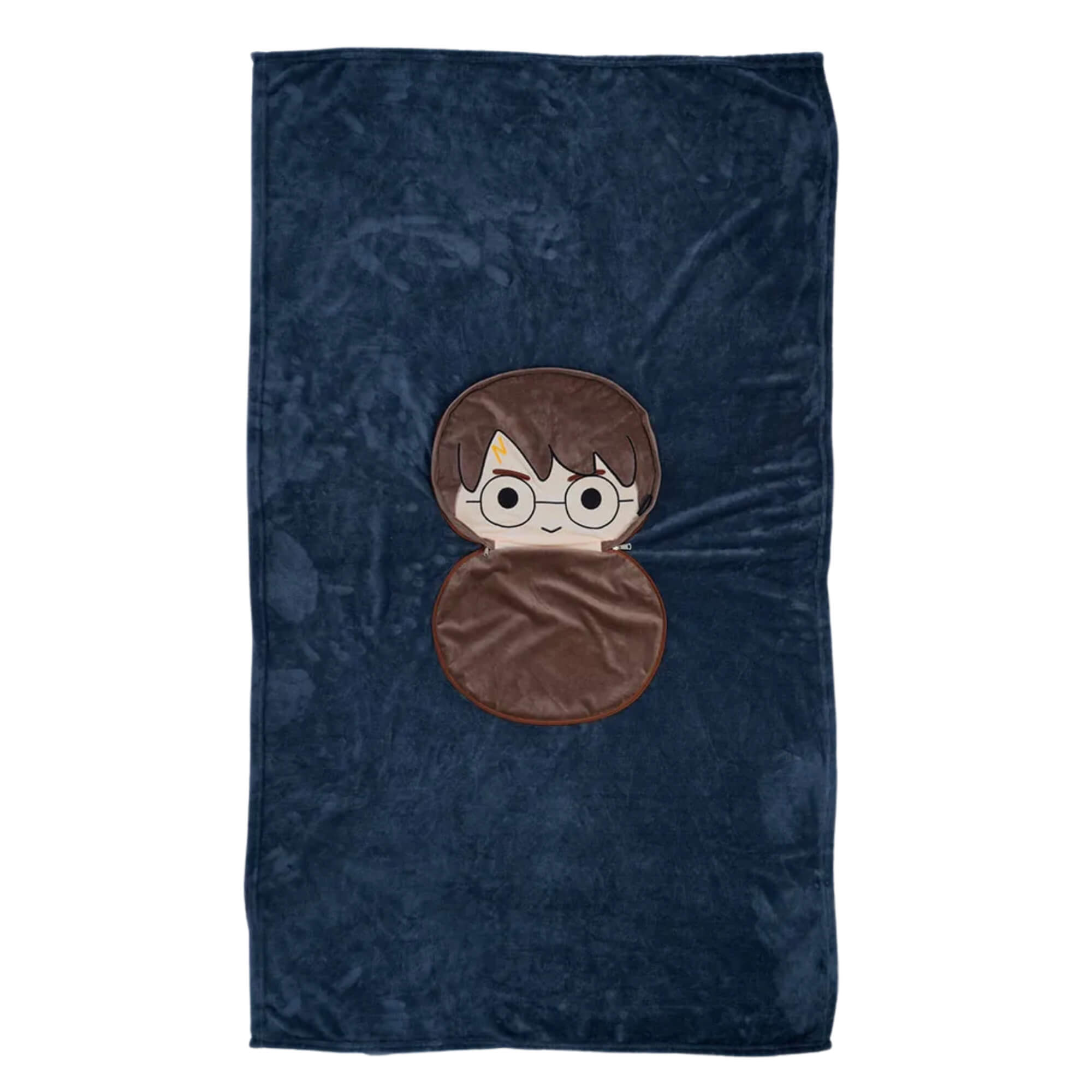 Almofada 2 em 1 Manta com Zíper Harry Potter Zona Criativa - 10065246