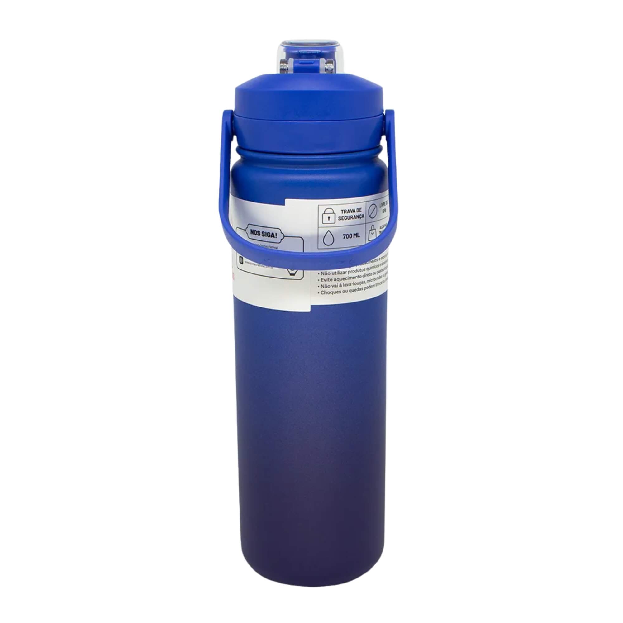 Garrafa Térmica Vita 700ml Mar Profundo Zona Criativa - 10073092