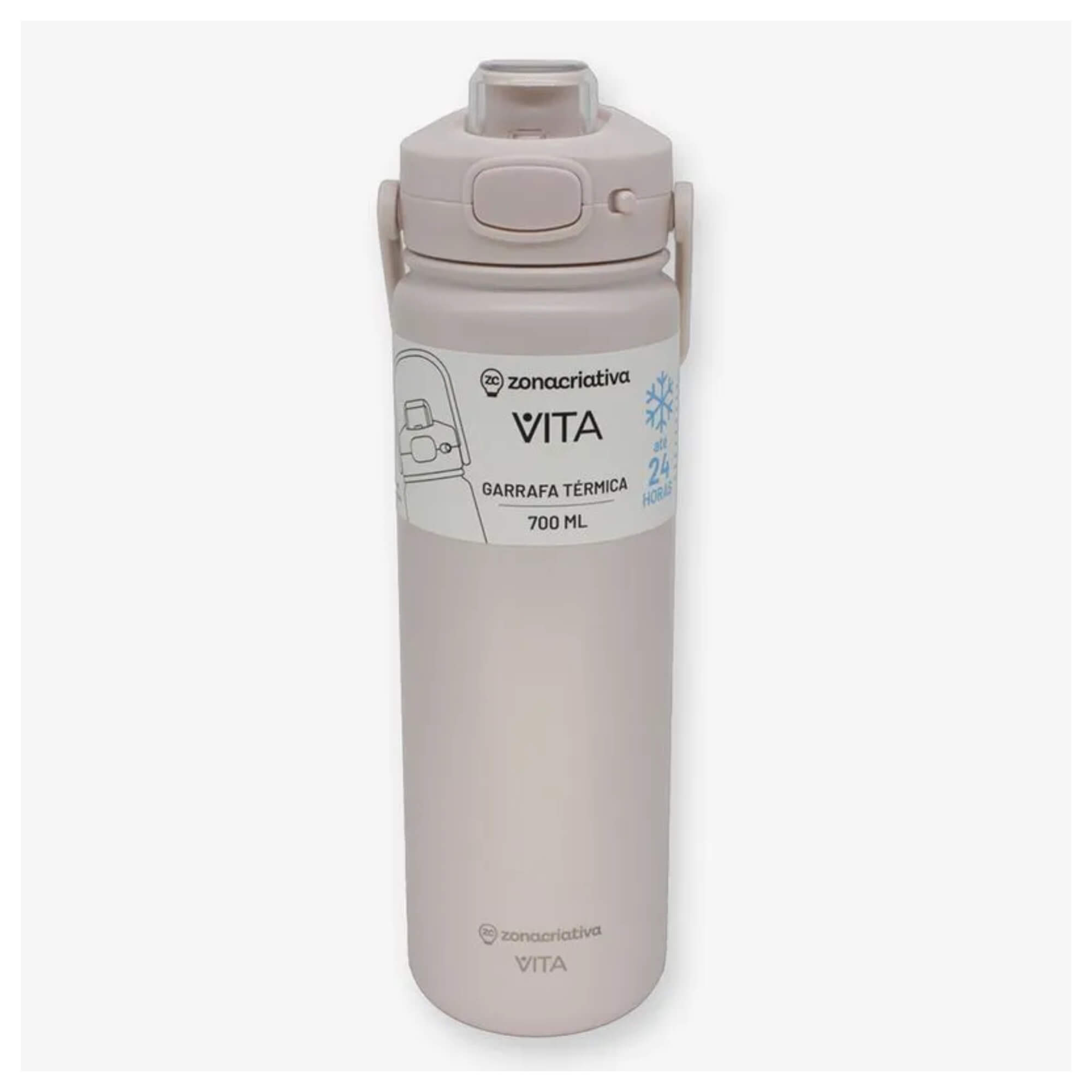 Garrafa Térmica Vita Duna 700ml Zona Criativa - 10073099
