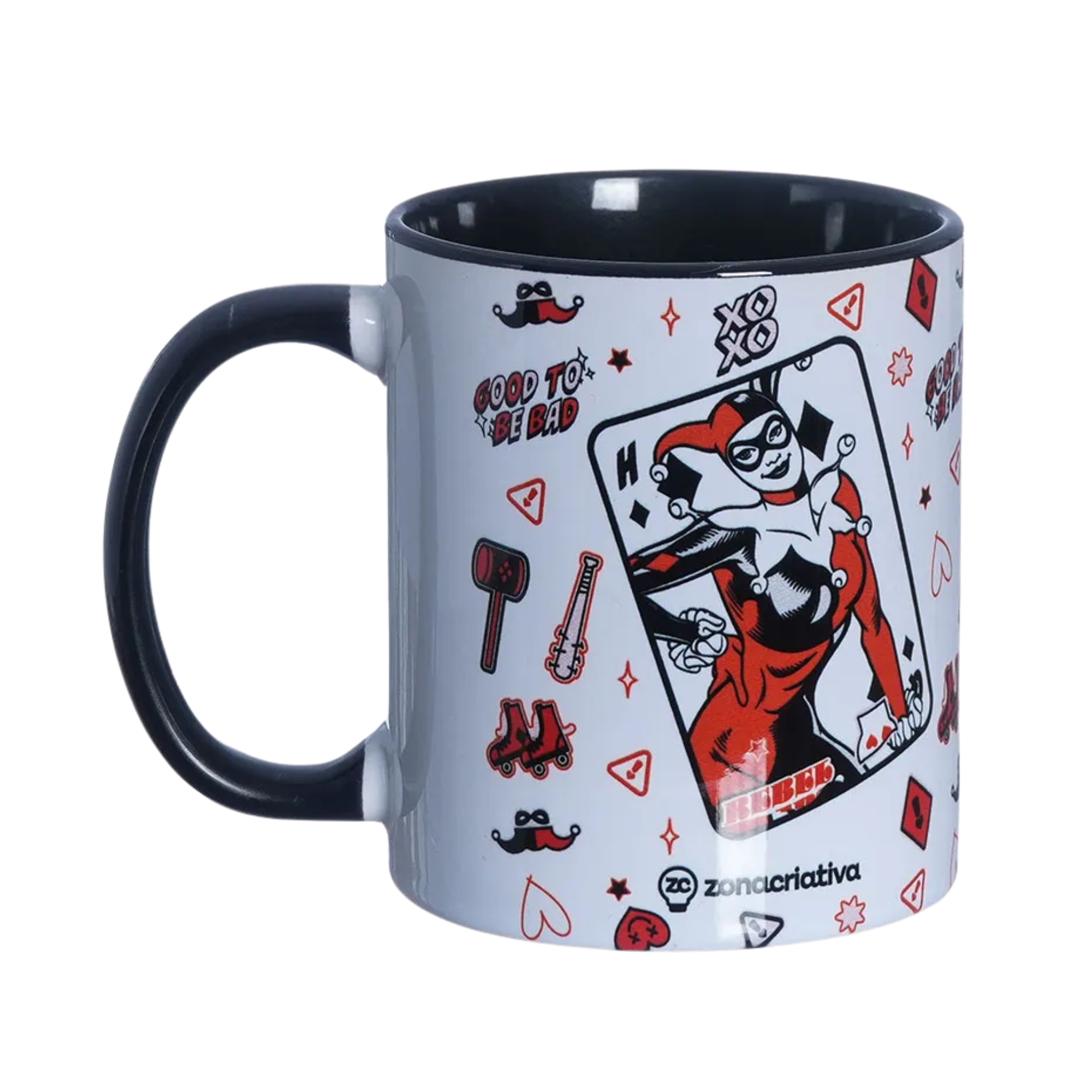 Caneca Pop Arlequina DC Comics 350ml Zona Criativa - 10025830
