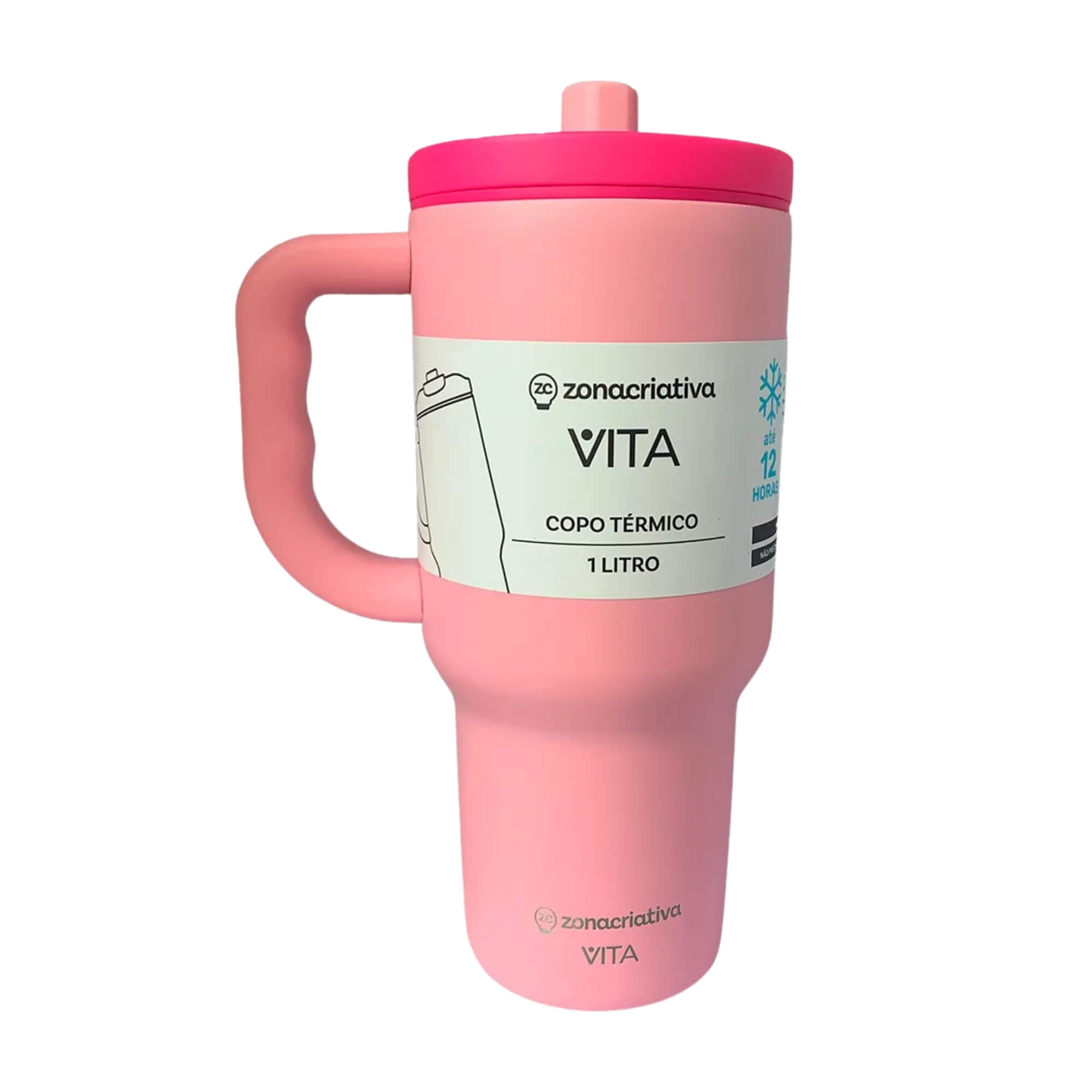Copo Térmico Tumbler Vita Candy 1L Zona Criativa - 10026105