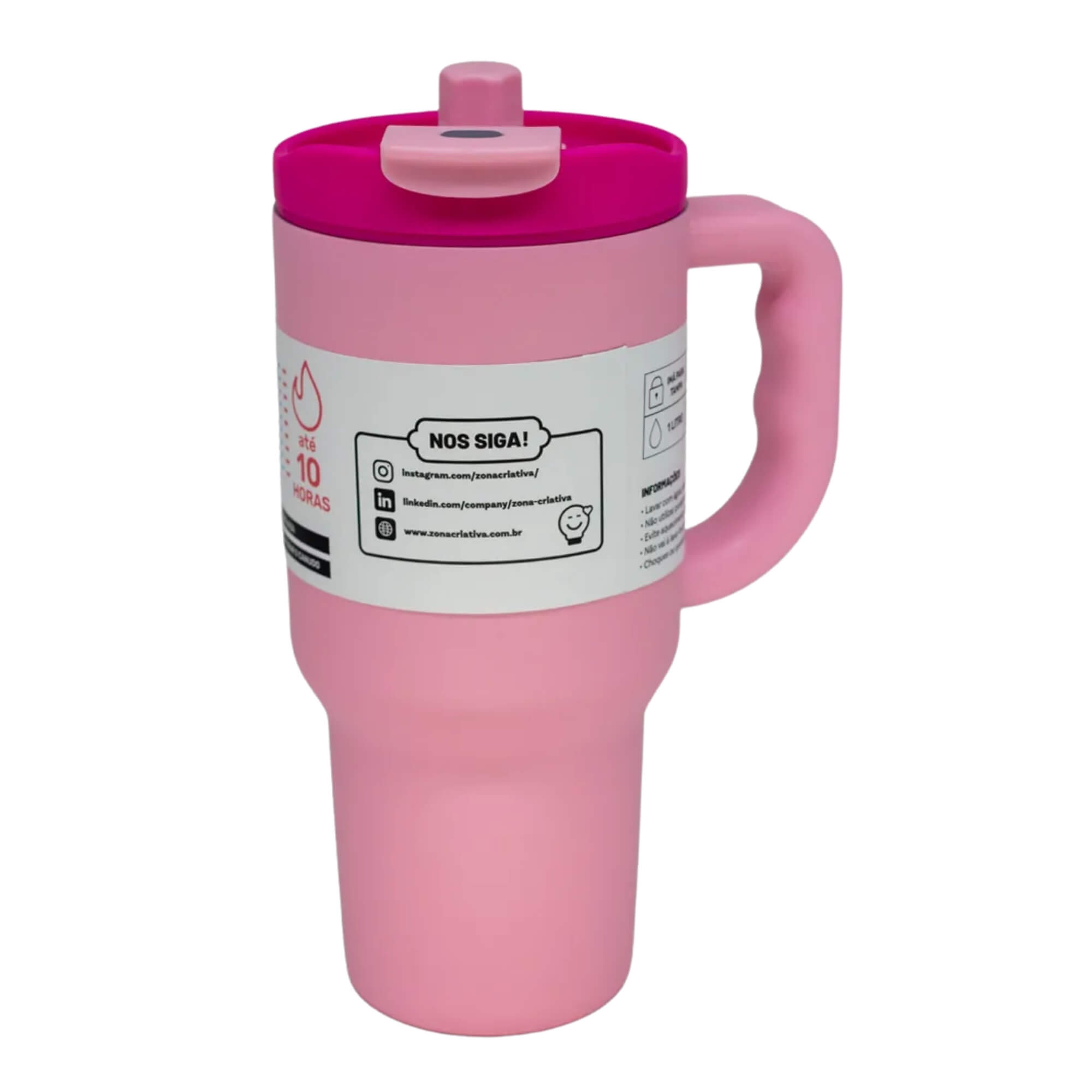 Copo Térmico Tumbler Vita Candy 1L Zona Criativa - 10026105