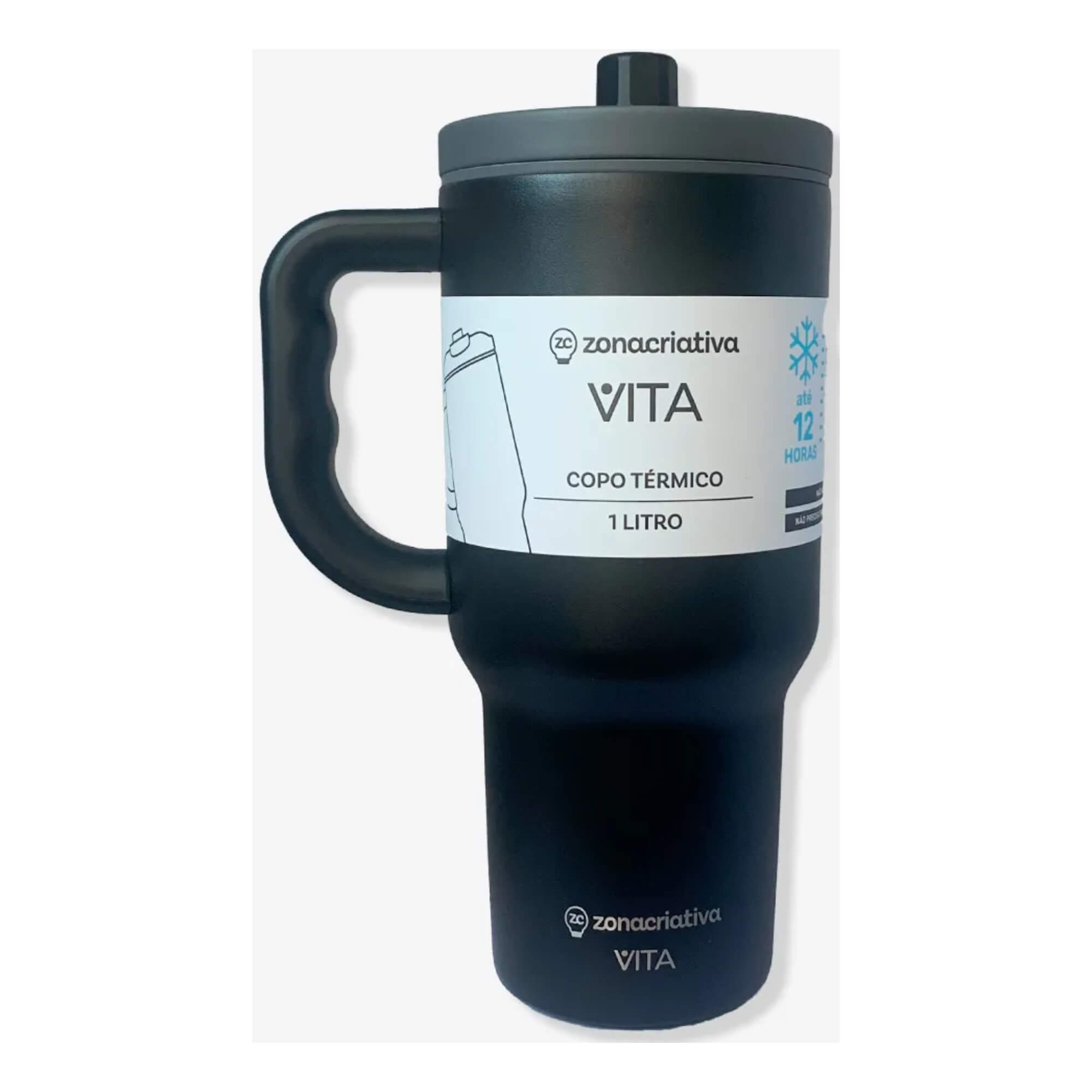Copo Térmico Tumbler Vita Lunar 1L Zona Criativa - 10026108