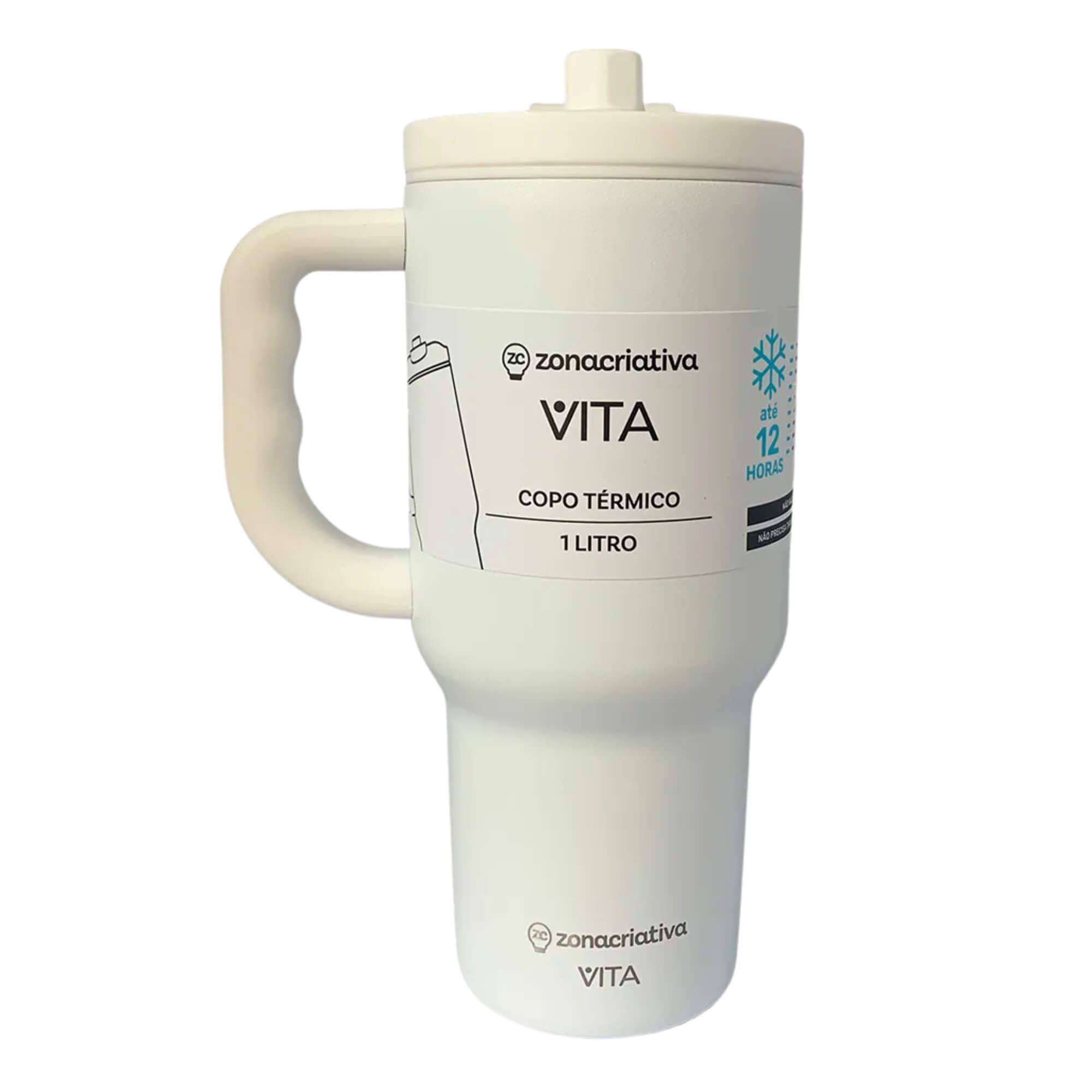 Copo Térmico Tumbler Vita Neve 1L Zona Criativa - 10026109