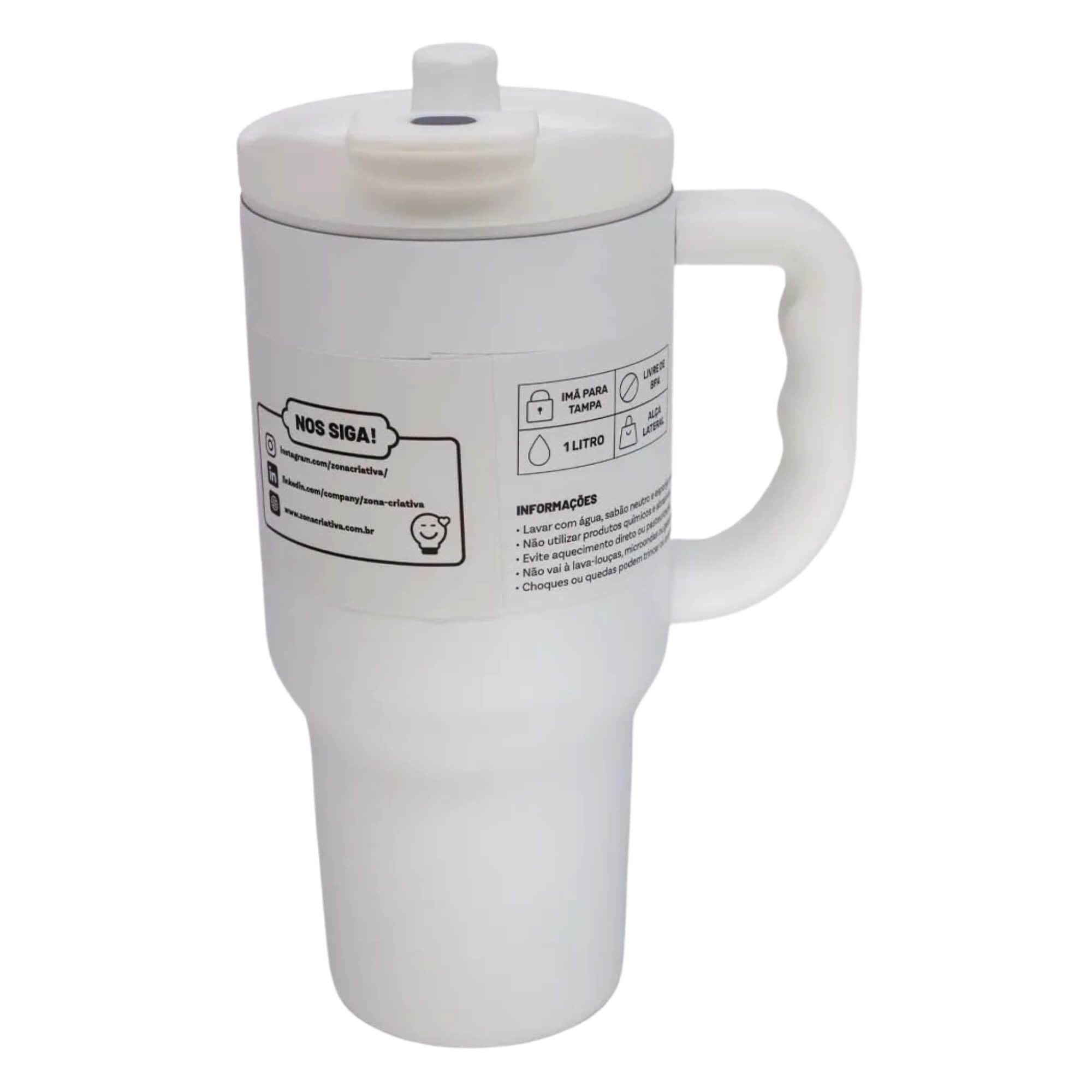 Copo Térmico Tumbler Vita Neve 1L Zona Criativa - 10026109