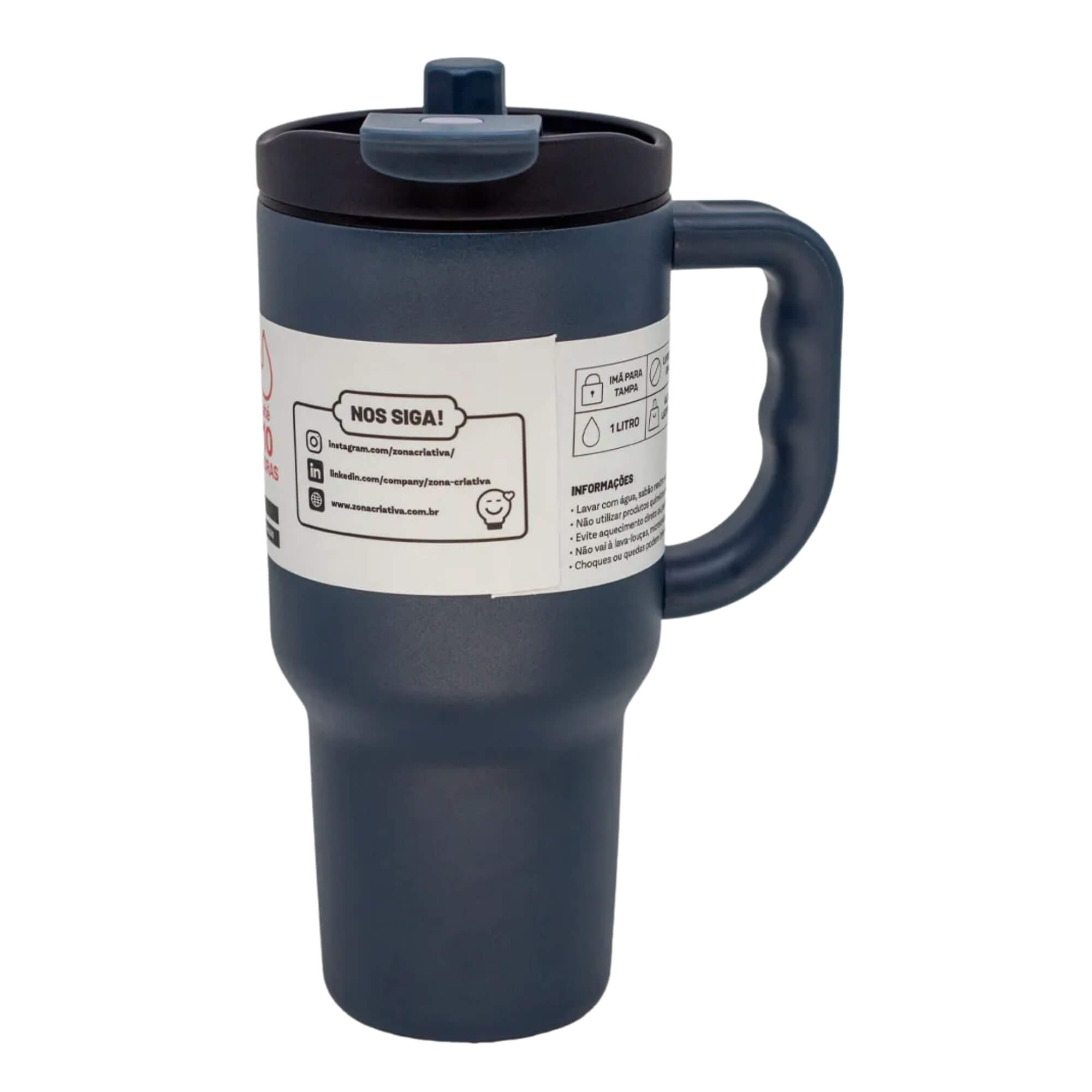 Copo Térmico Tumbler Vita Oceano 1L Zona Criativa - 10026110