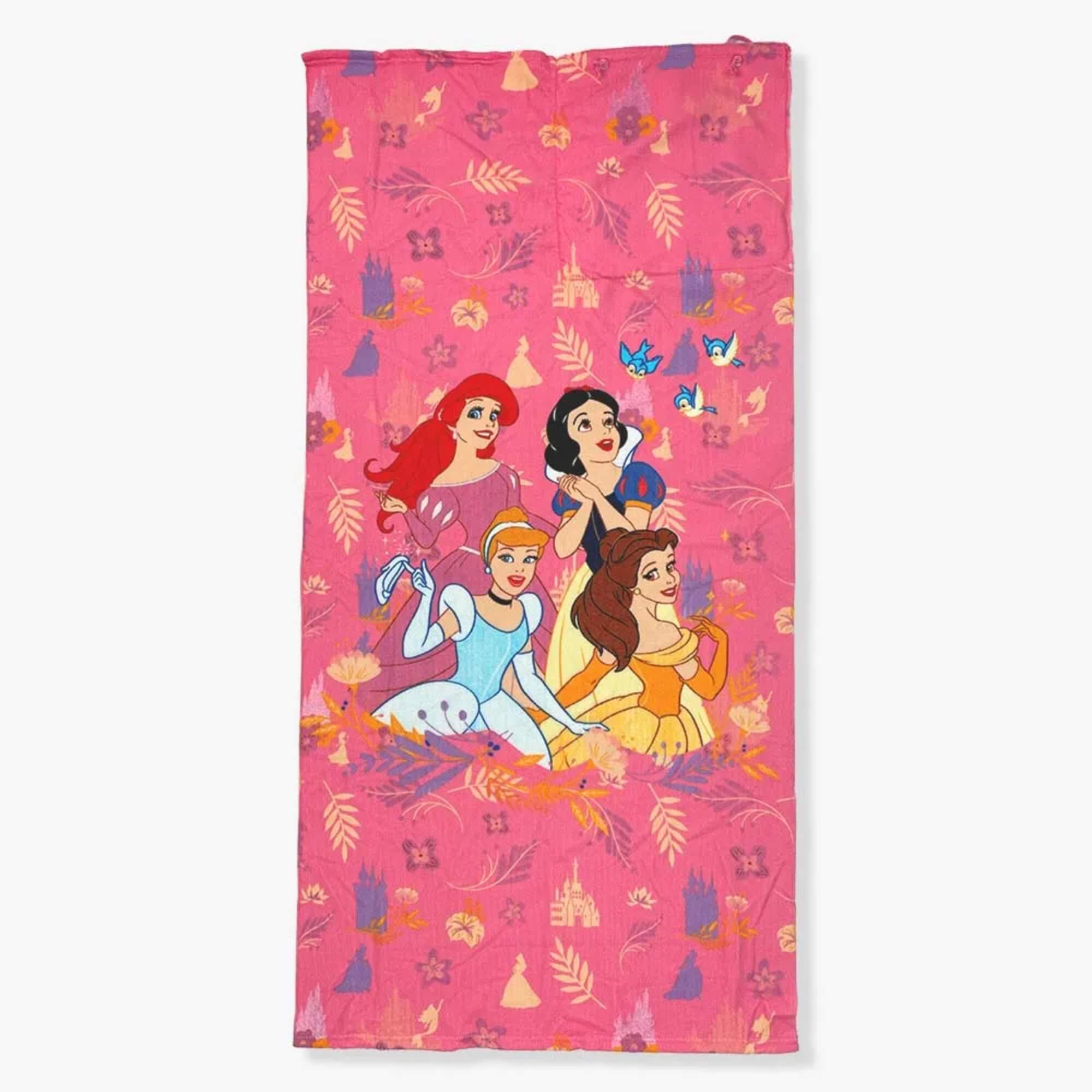 Toalha de Praia 2 em 1 Sacola Princesas Disney Zona Criativa - 10073442