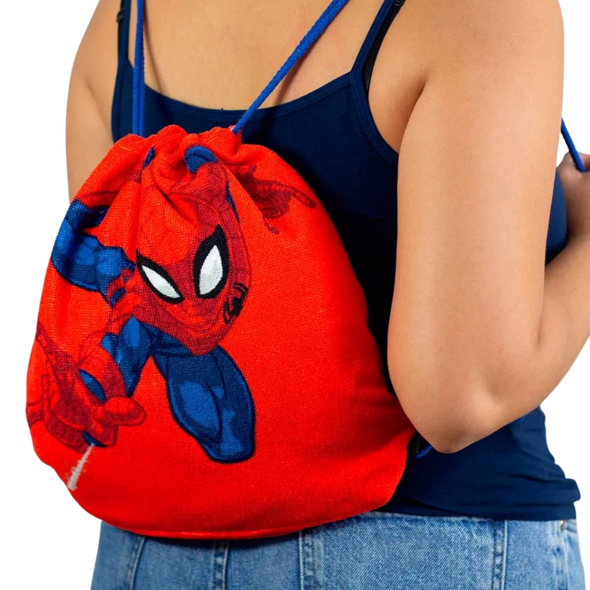 Toalha de Praia 2 em 1 Homem-Aranha Marvel Zona Criativa - 10073446