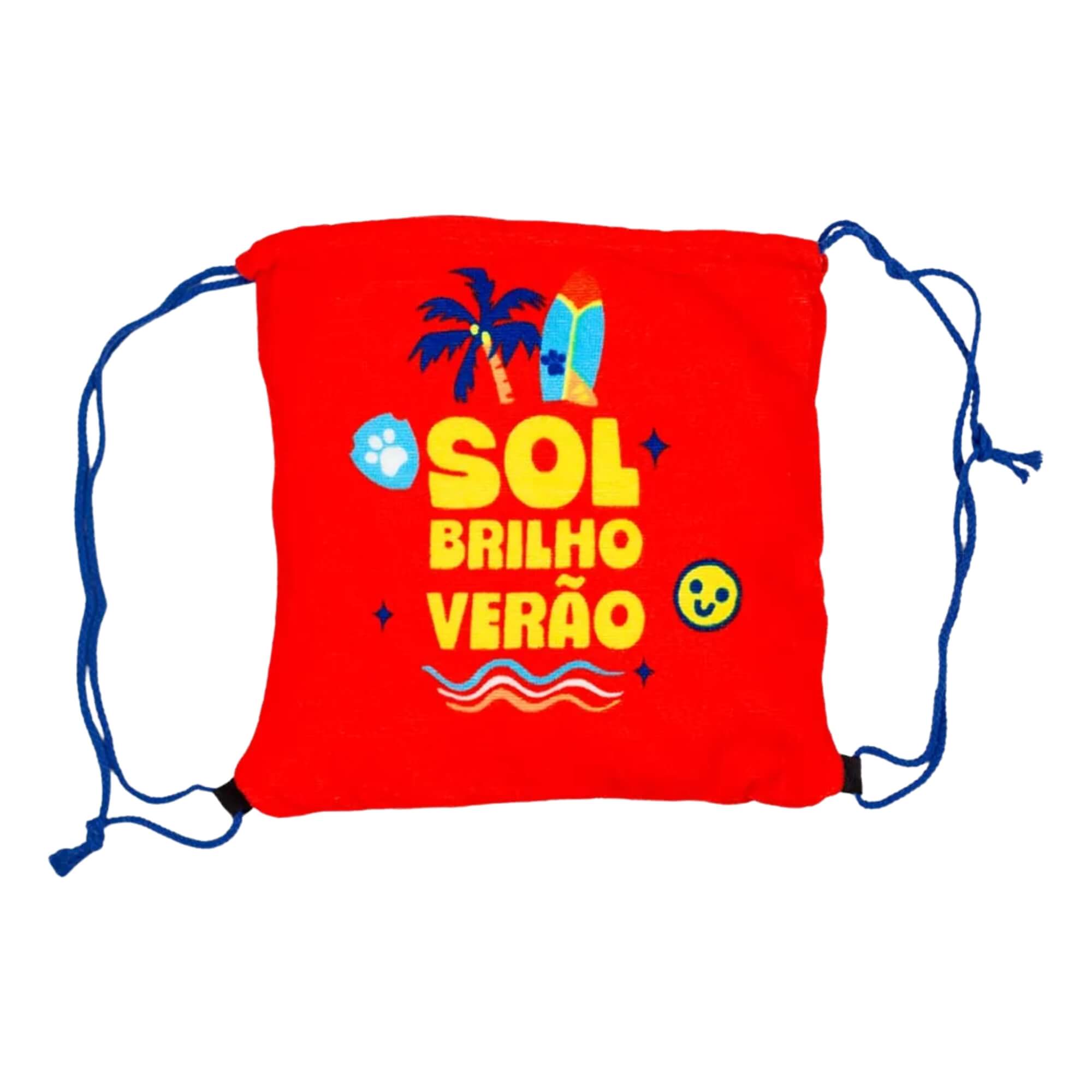 Toalha de Praia 2 em 1 Mochila Patrulha Canina Zona Criativa - 10073482