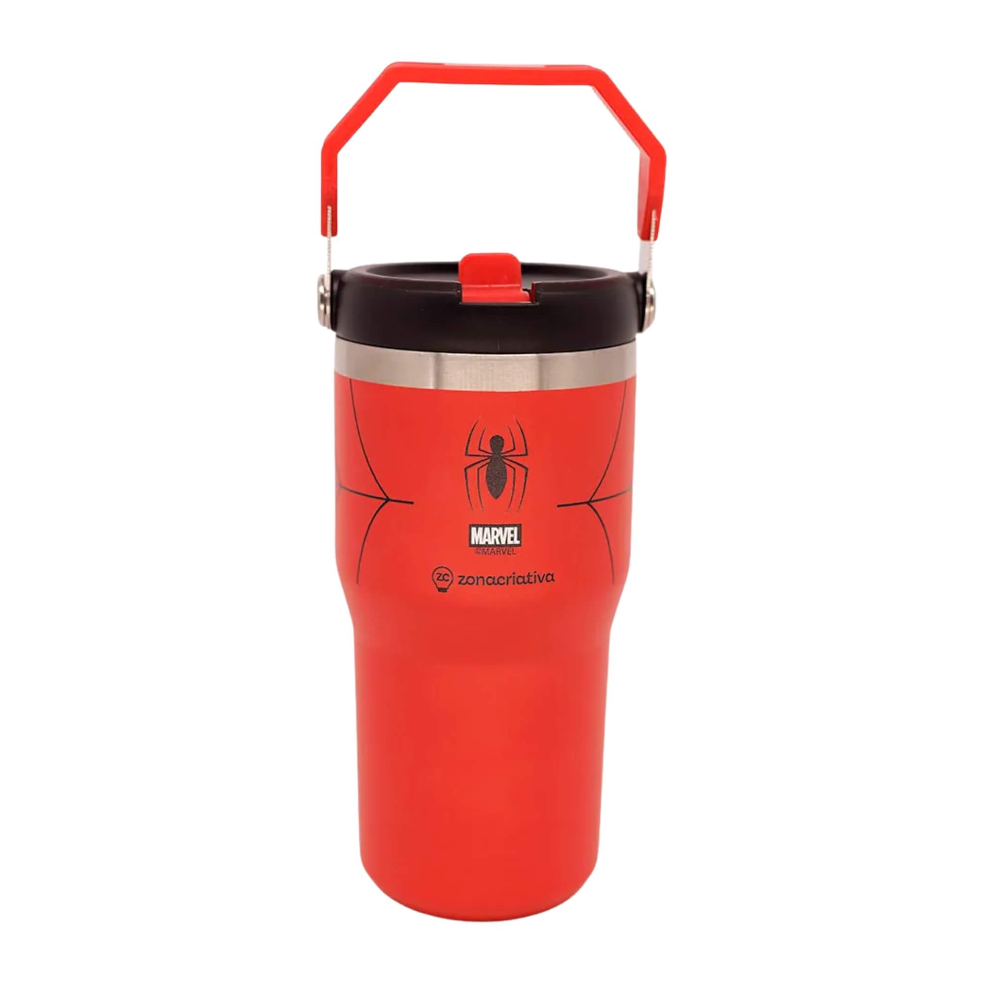 Copo Tumbler Hanger Homem Aranha Marvel 650ml Zona Criativa - 10026592