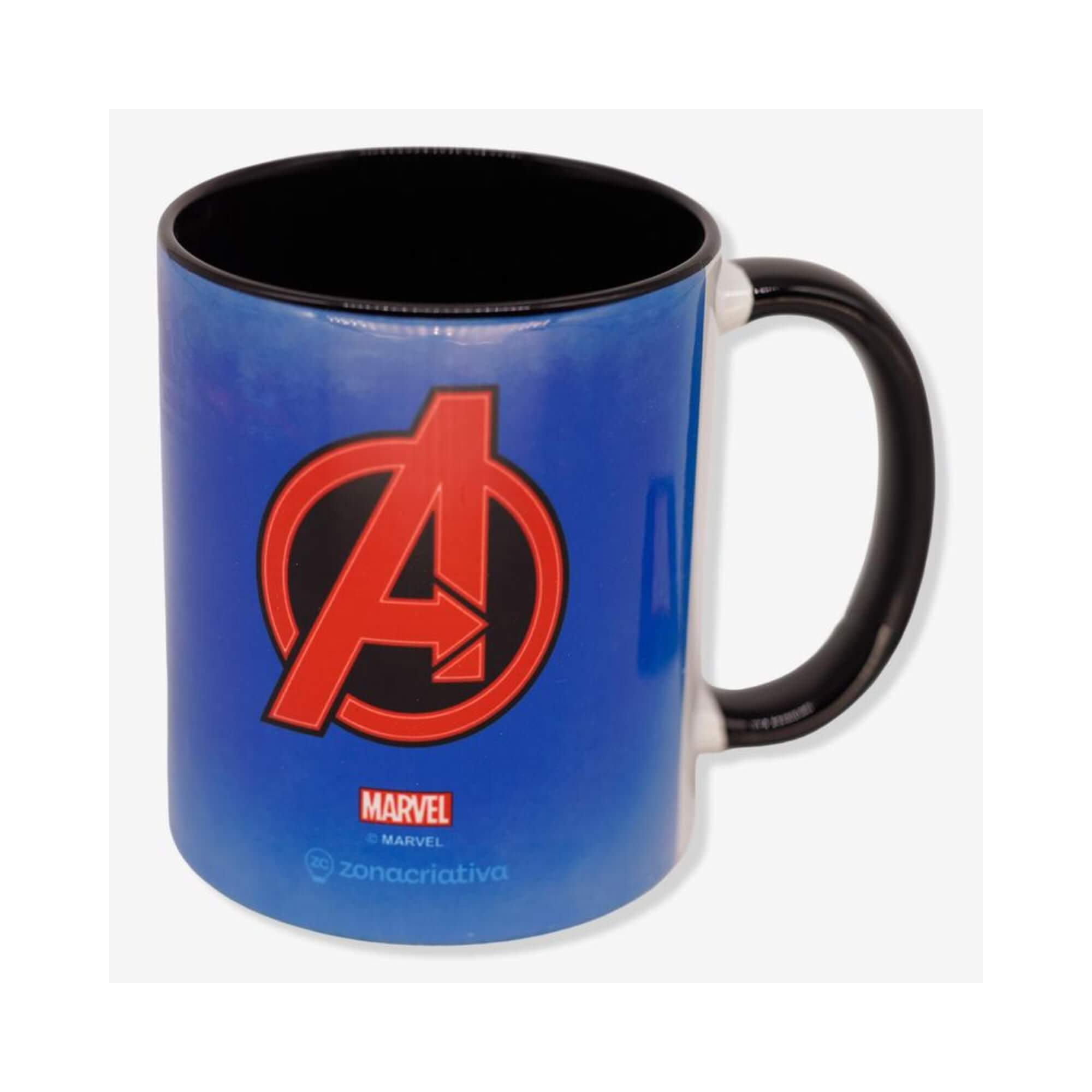 Caneca Pop 350ml Avengers Vingadores Logos Zona Criativa - 10026665