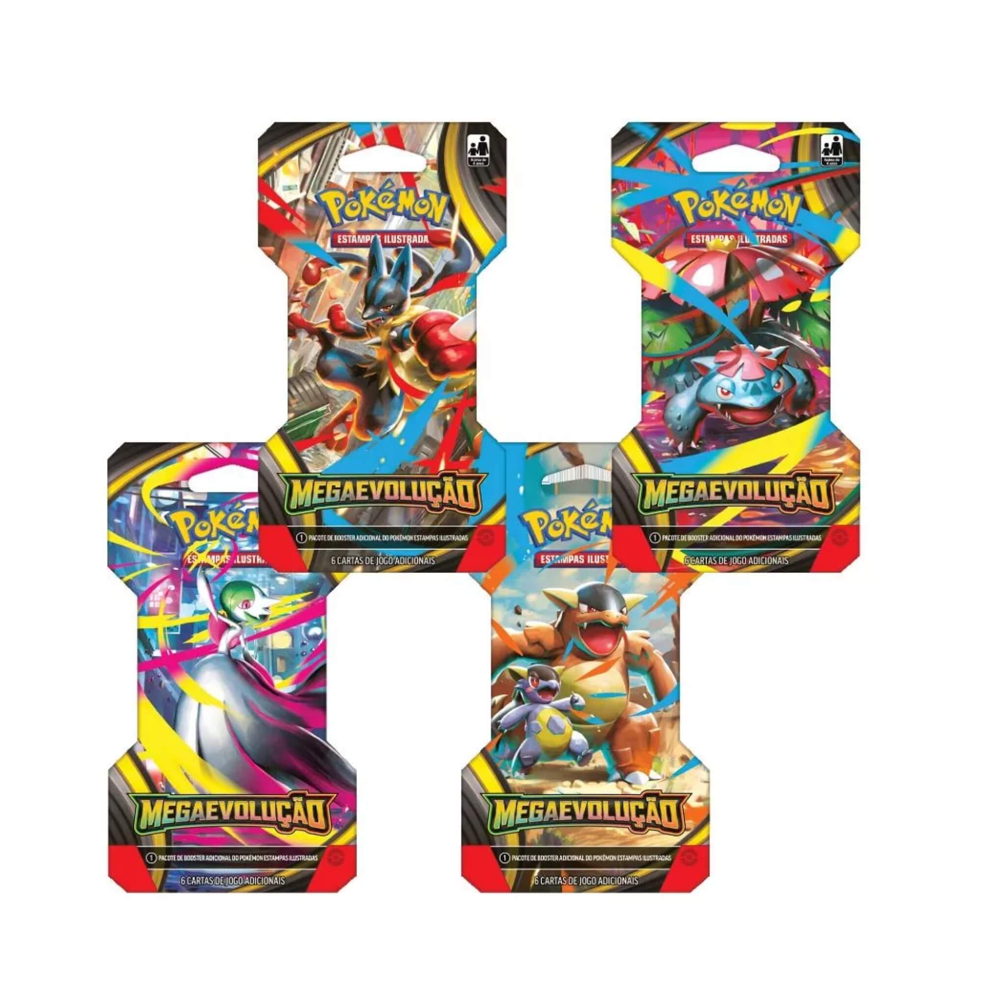 Pokemon ME01 Blister Unitário Megaevolução Caixa com 24 Unidades Copag - 35655