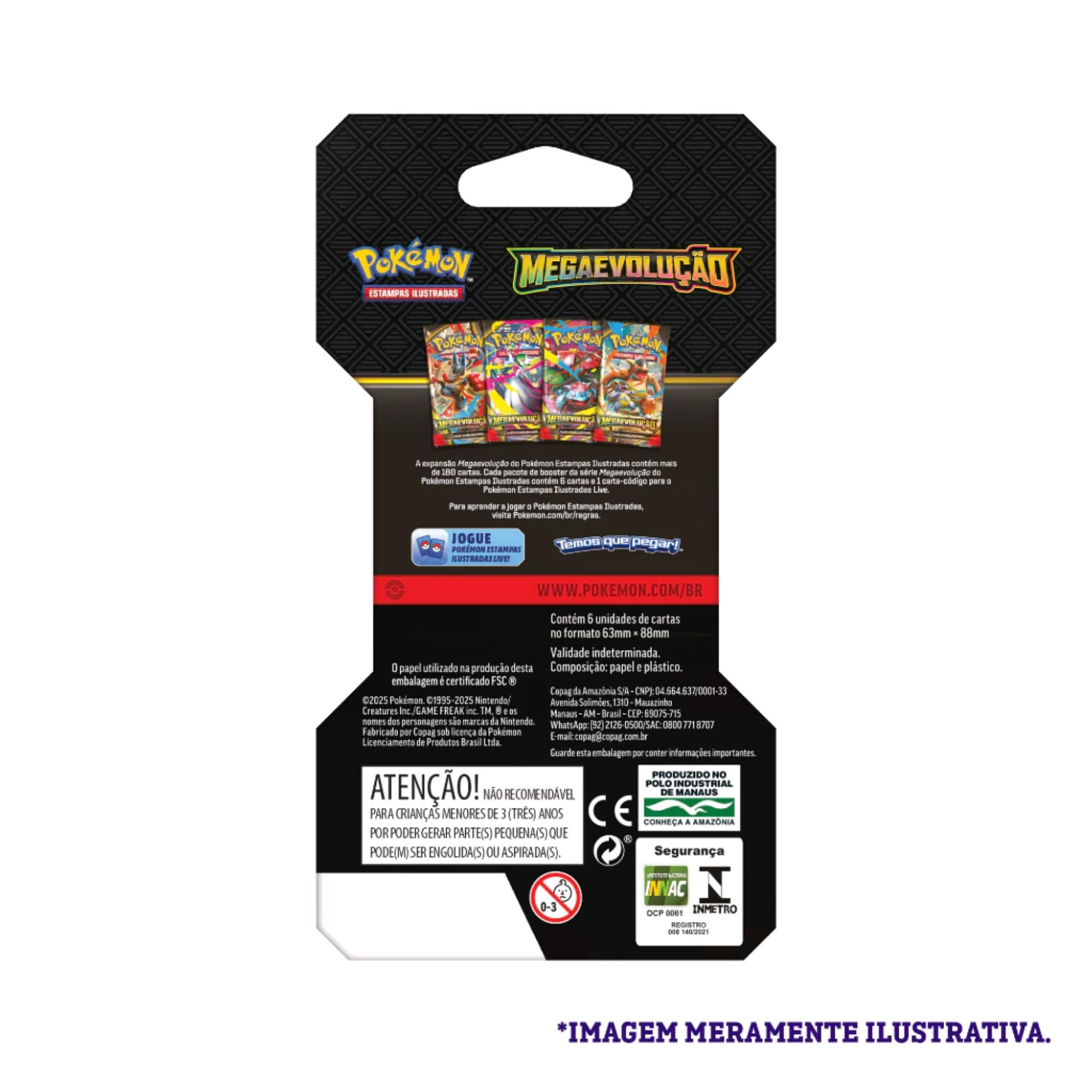 Pokemon ME01 Blister Unitário Megaevolução Caixa com 24 Unidades Copag - 35655