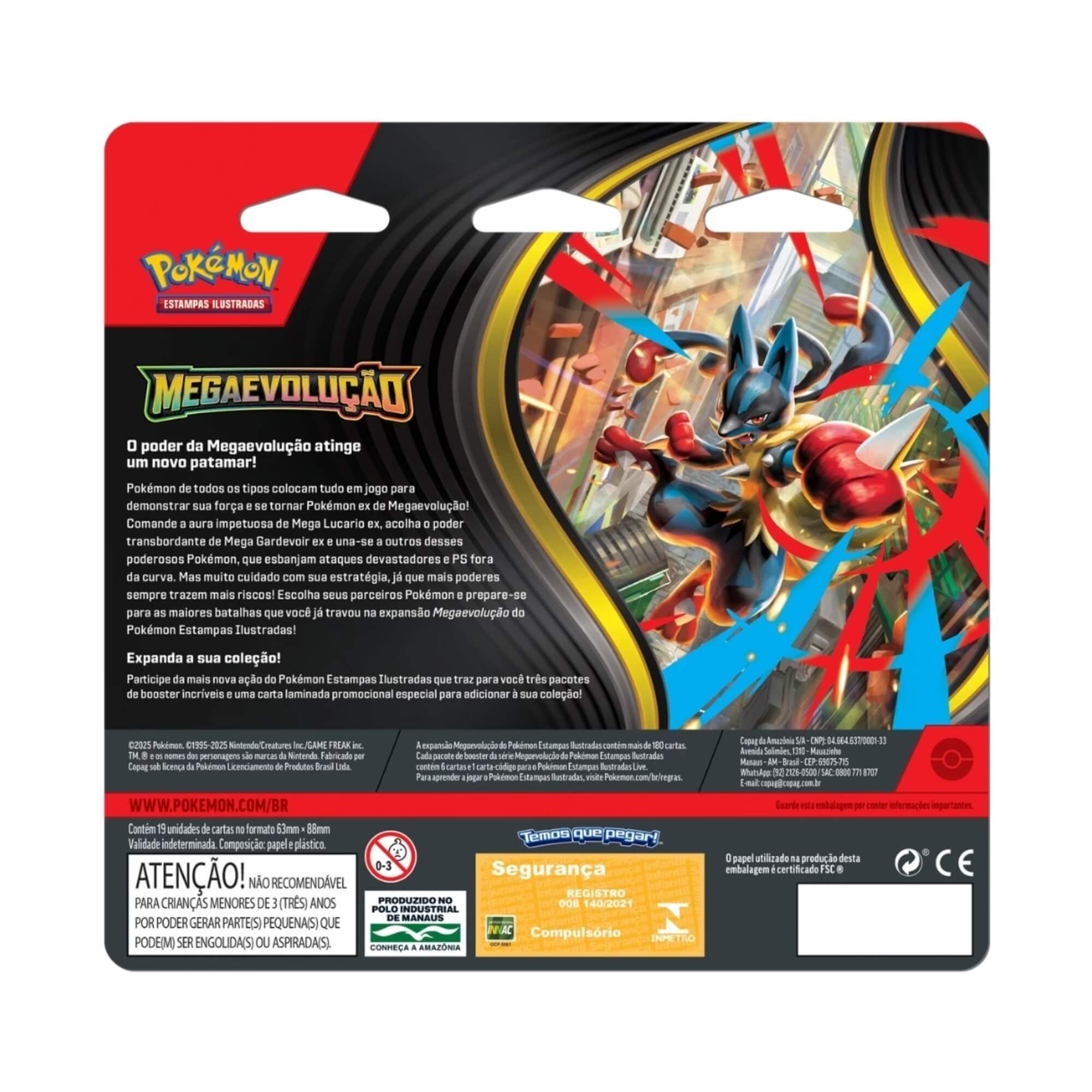 Pokemon Blister Quádruplo ME01 Mega Evolução Golduck e Psyduck Copag - 35659